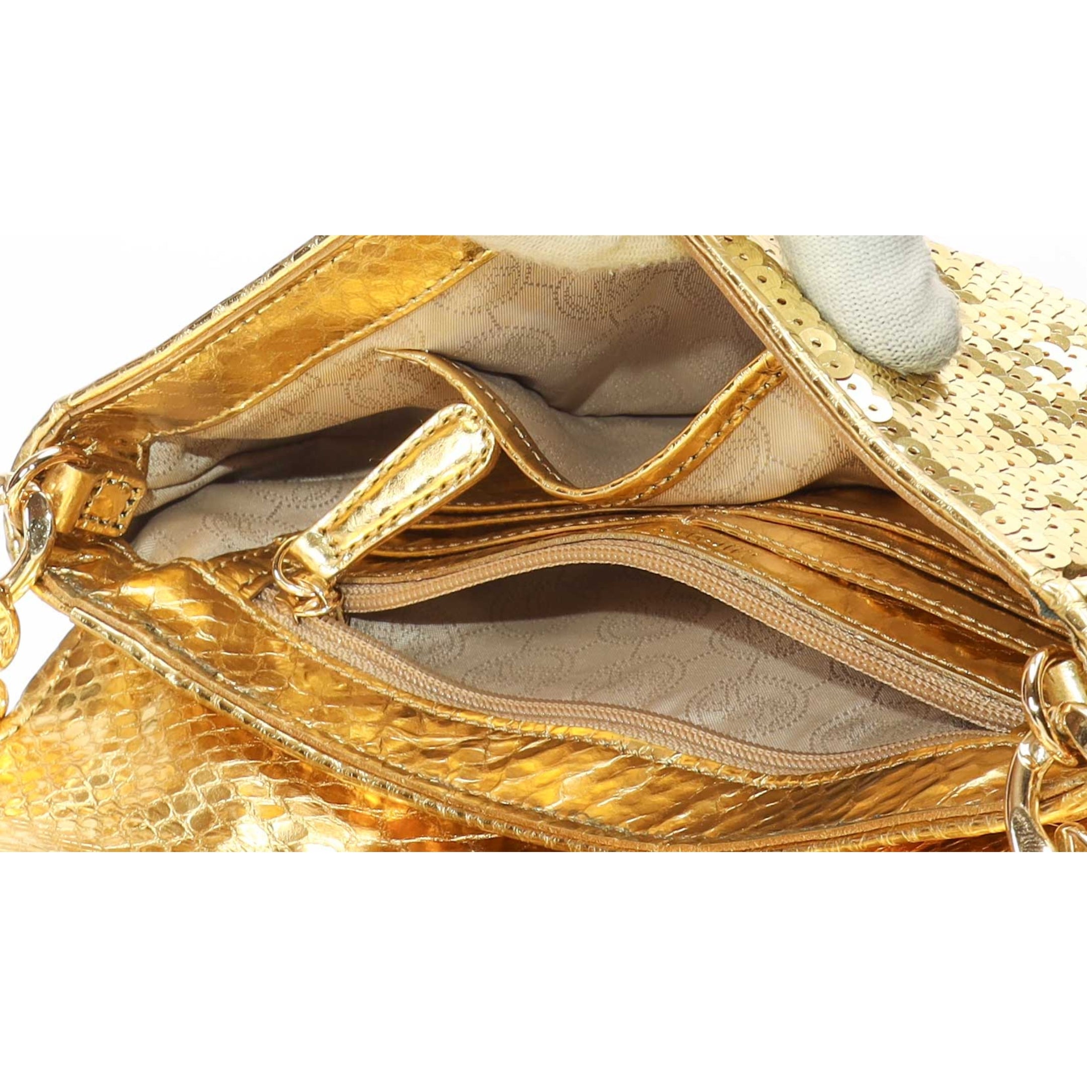 Michael Kors Gold Sequin Shoulder Bag