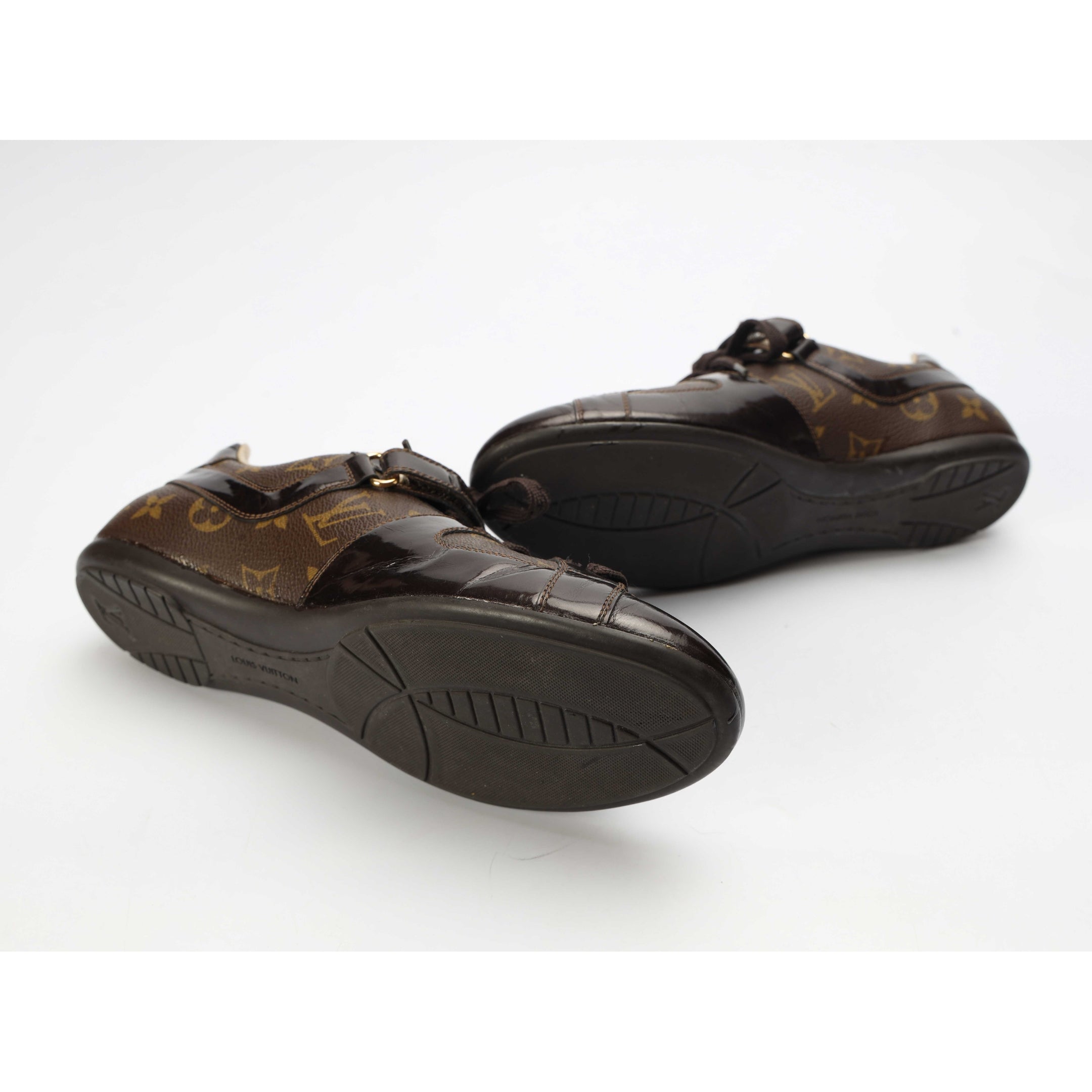 Louis Vuitton Brown Monogram Low Top Sneakers