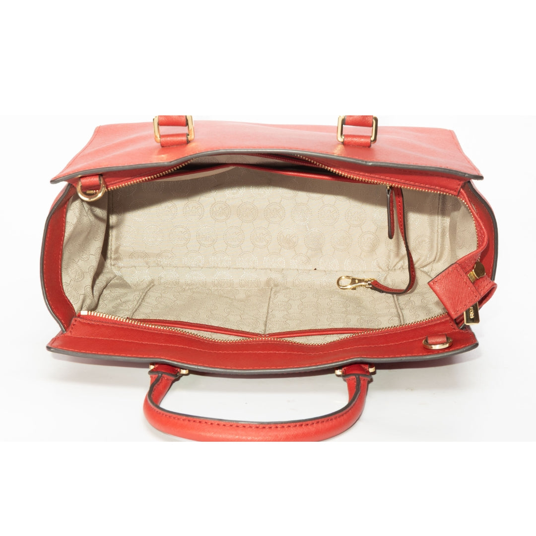 Michael Kors Red Selma Satchel