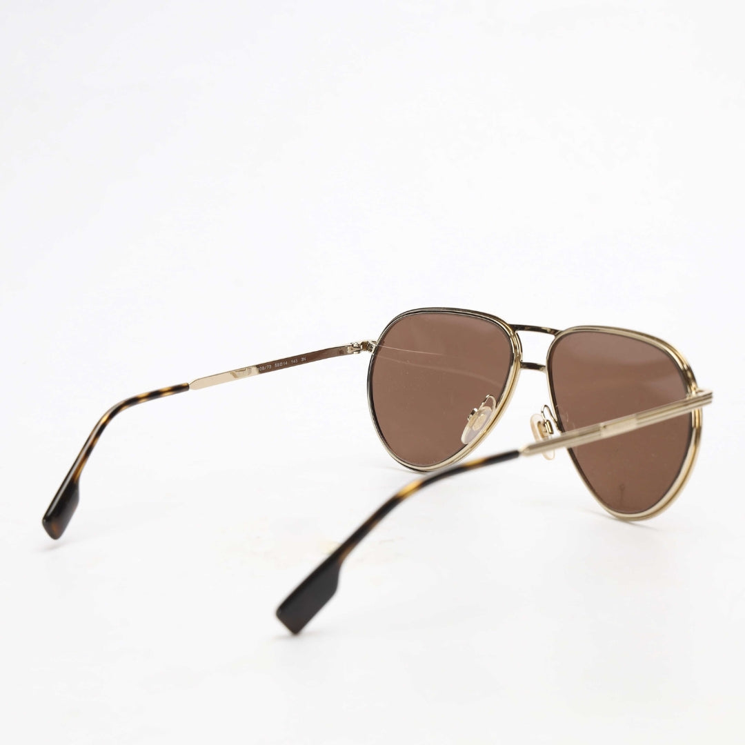Burberry Brown Aviator Sunglasses