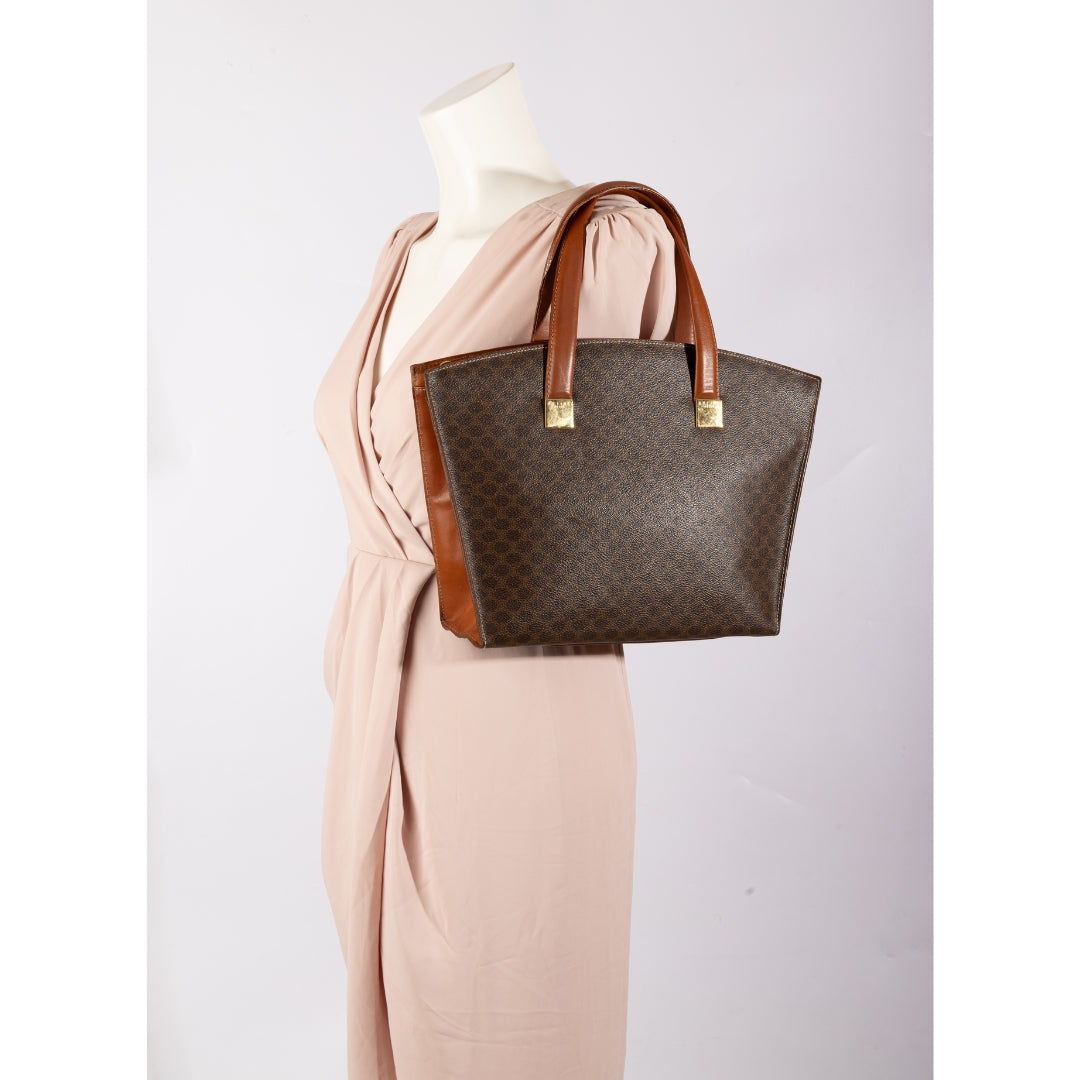 Celine Macadam Brown Satchel