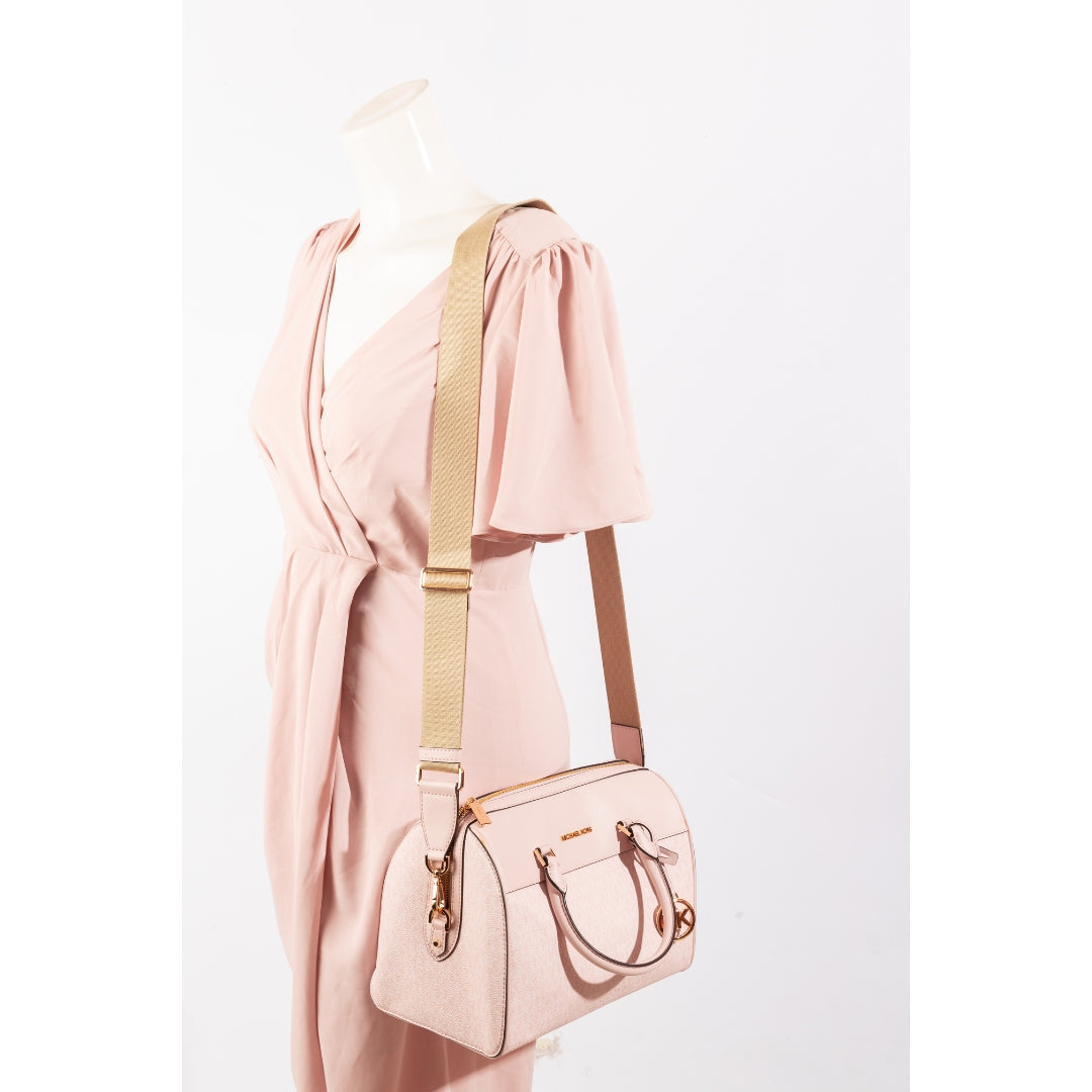 Michael Kors Pink Duffel Logo Crossbody Bag