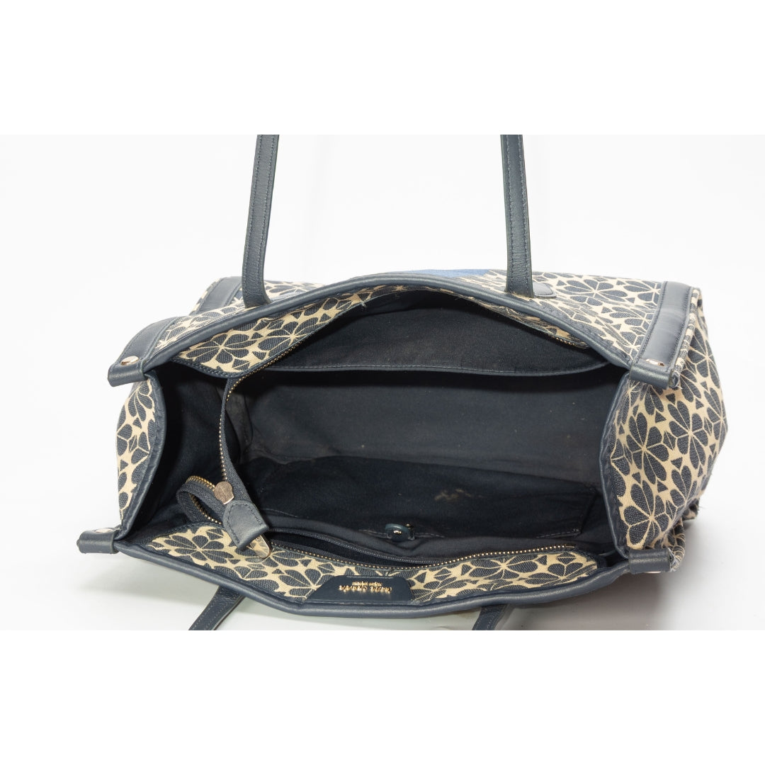Kate Spade Flower Jacquard Stripe Market Tote