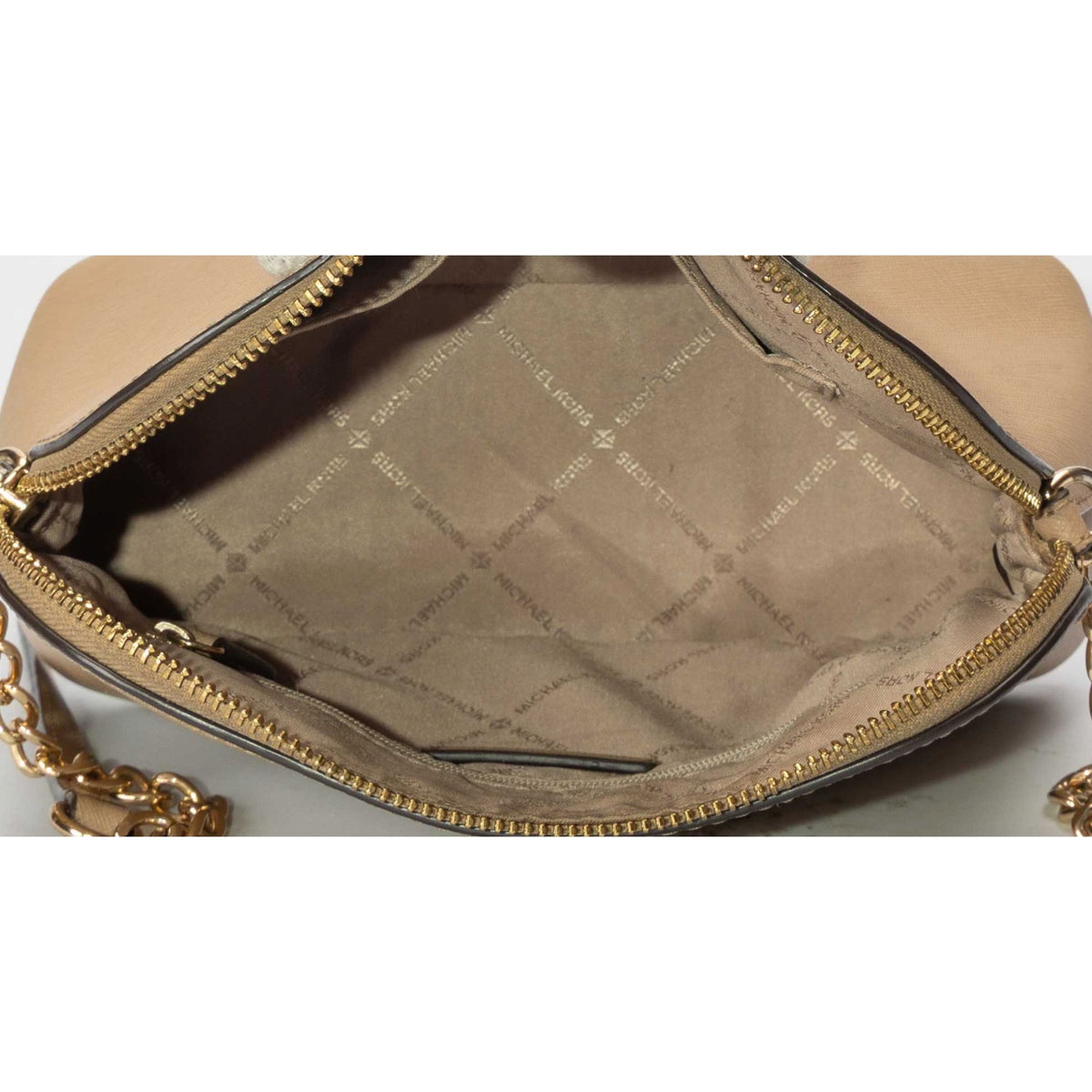 Michael Kors Cindy Dome Beige Crossbody Bag