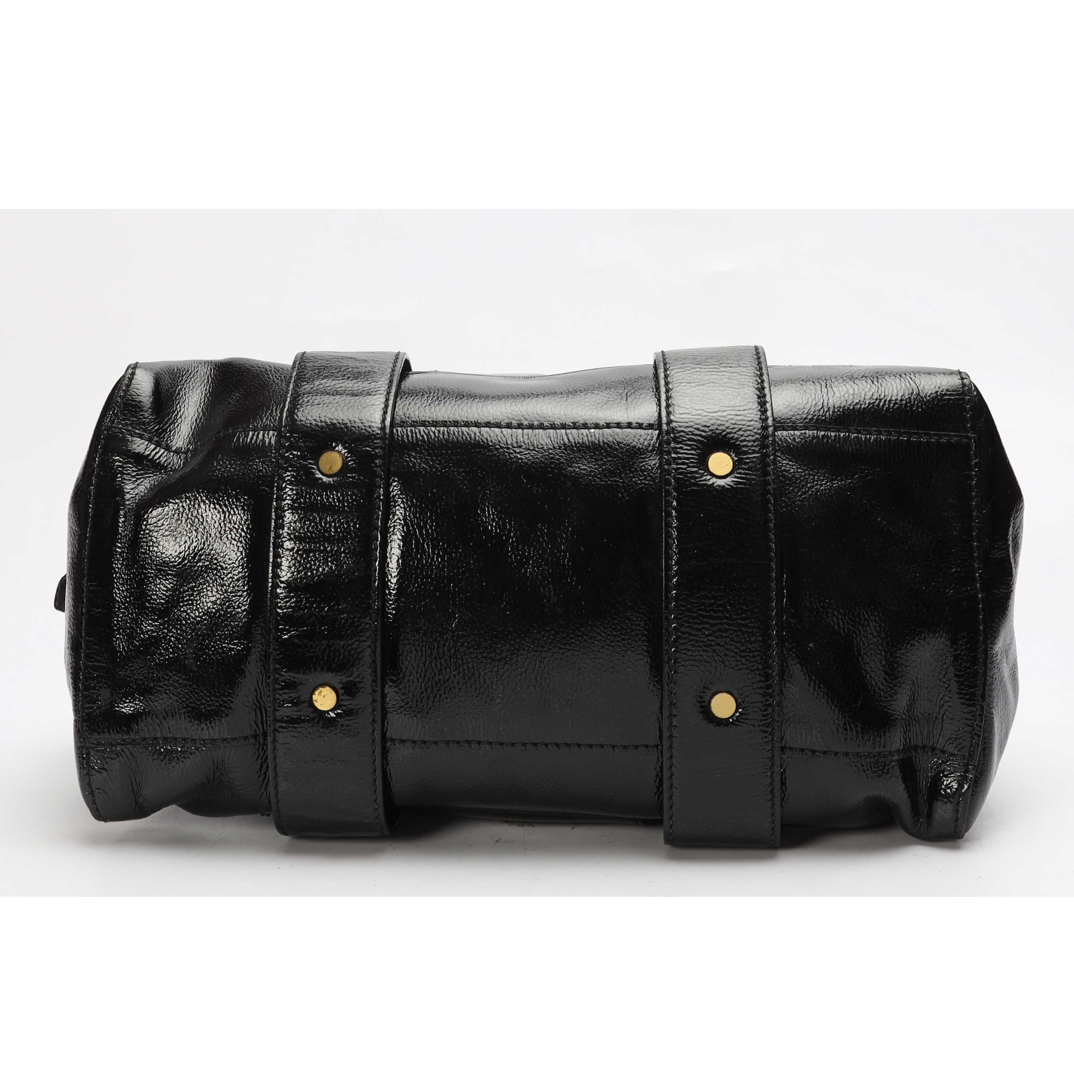 Jimmy Choo Malena Black Leather Satchel Handbag