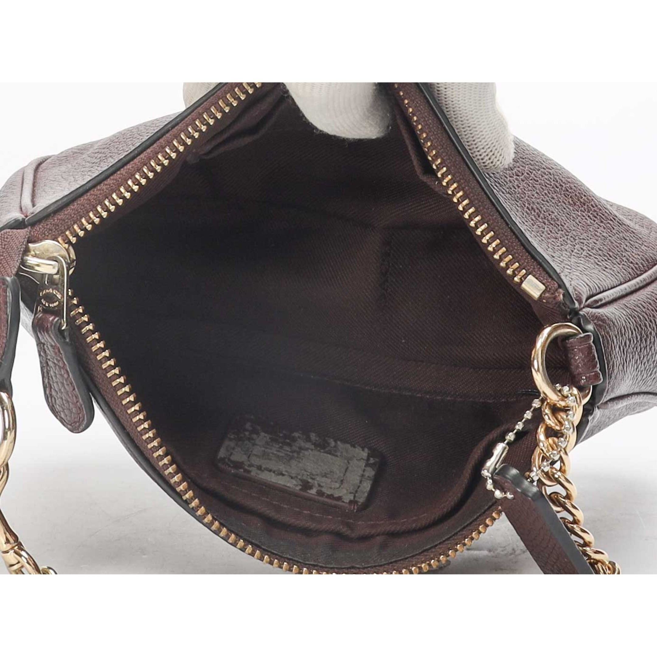 Coach Burgundy Nolita 19 Pochette Bag