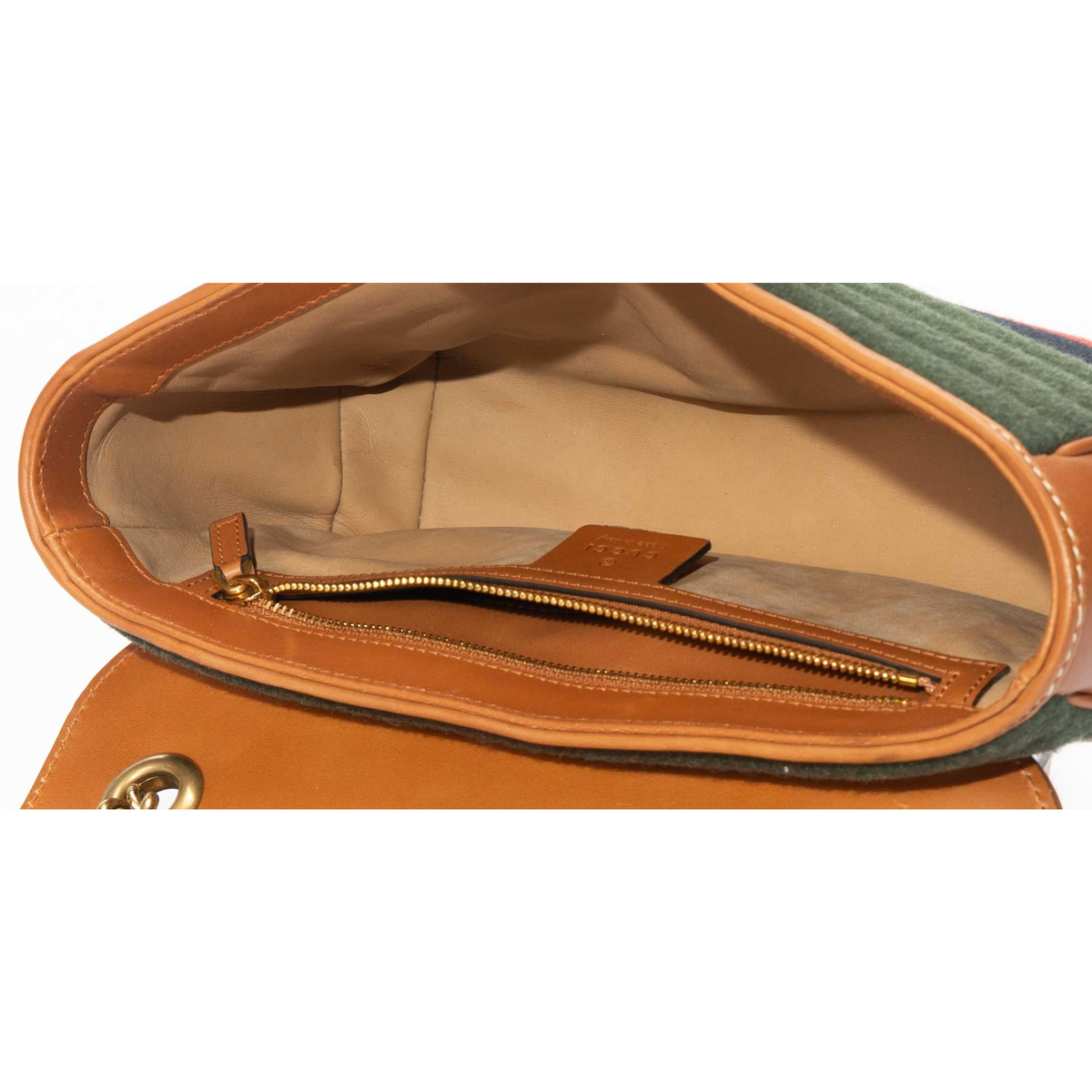 Gucci Striped Convertible Crossbody Bag