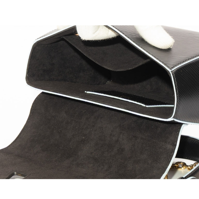 Louis Vuitton Black Epi Leather Limited Edition Flower Twist Bag