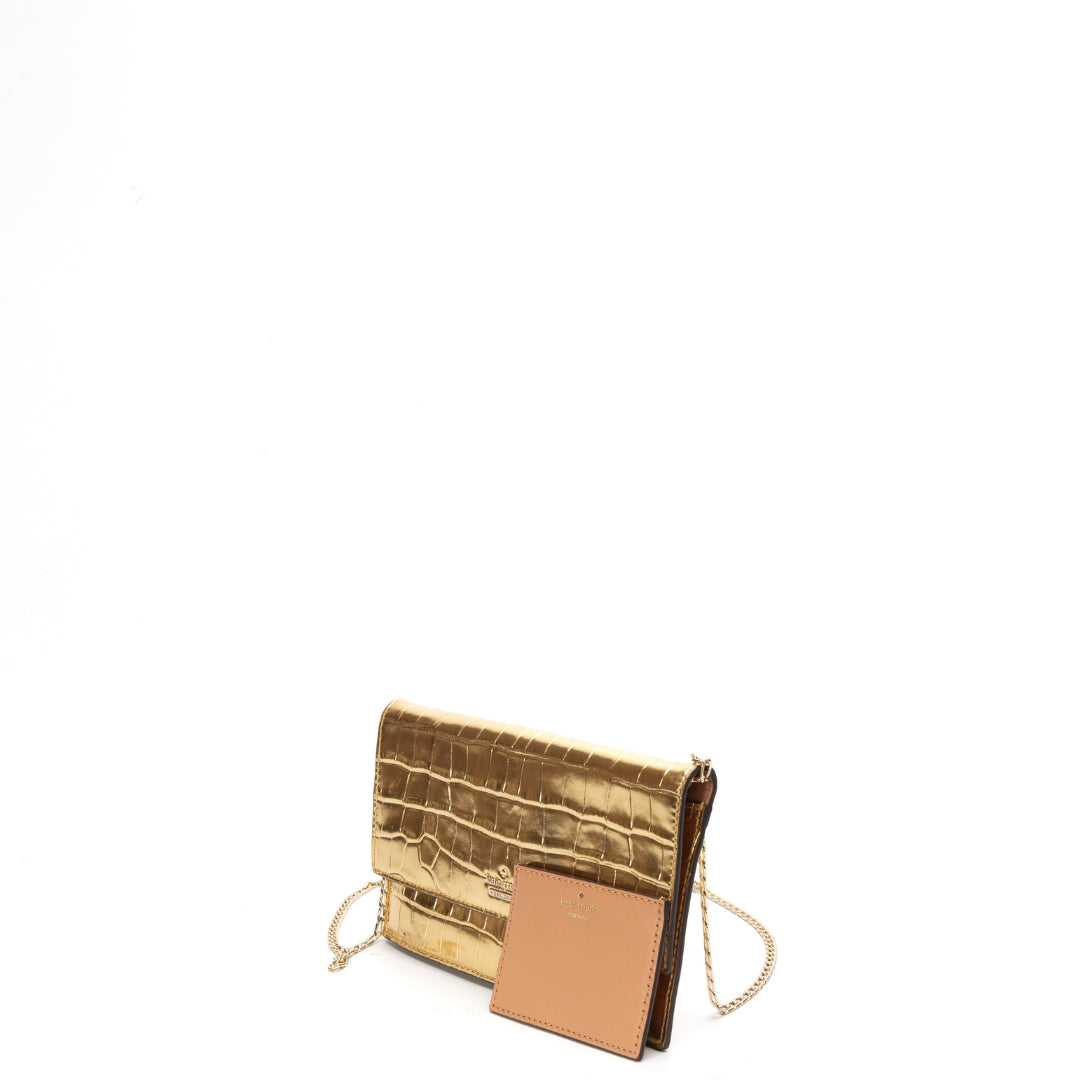 Kate Spade Golden Python Metallic Sling Bag