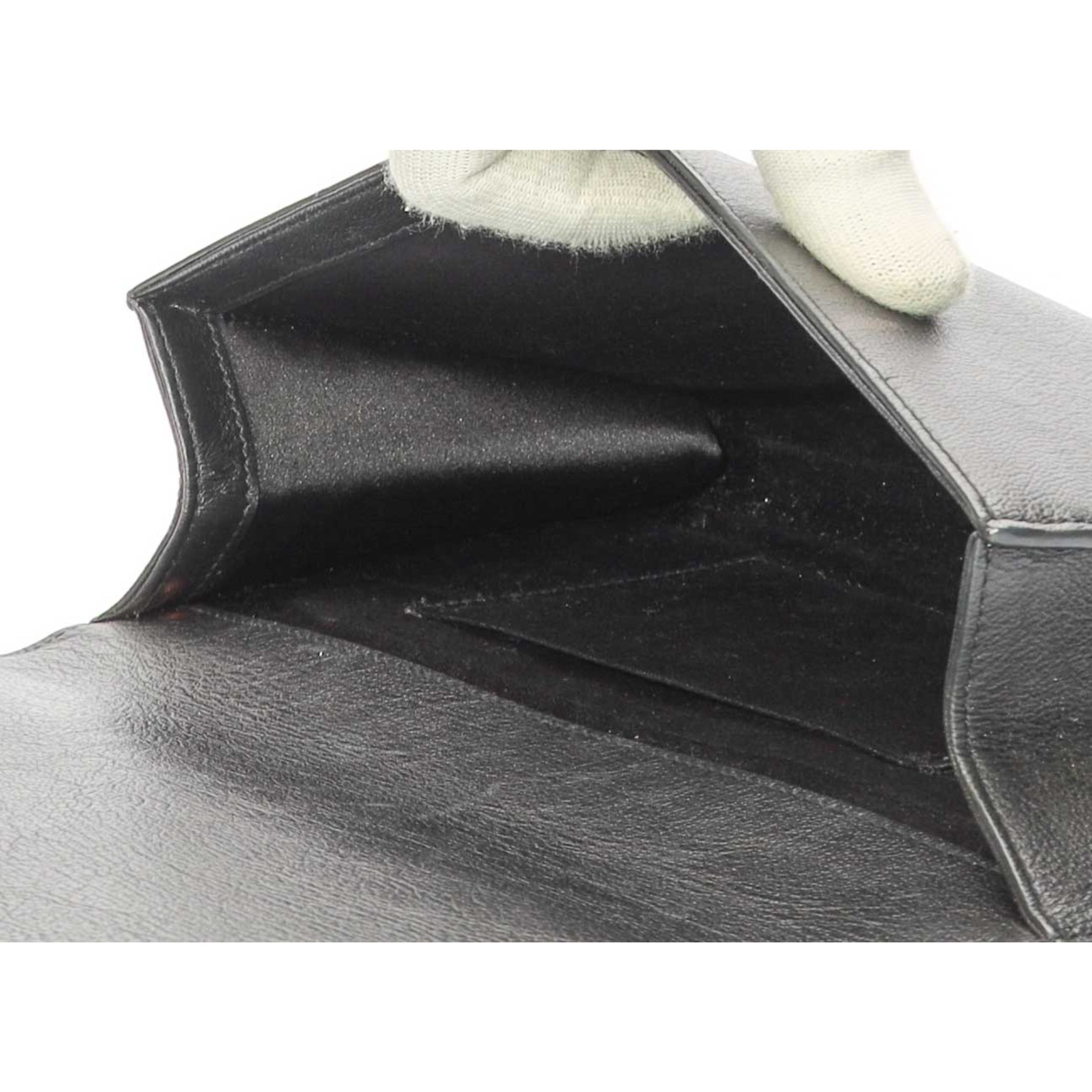 Yves Saint Laurent Black Belle De Jour Flap Clutch