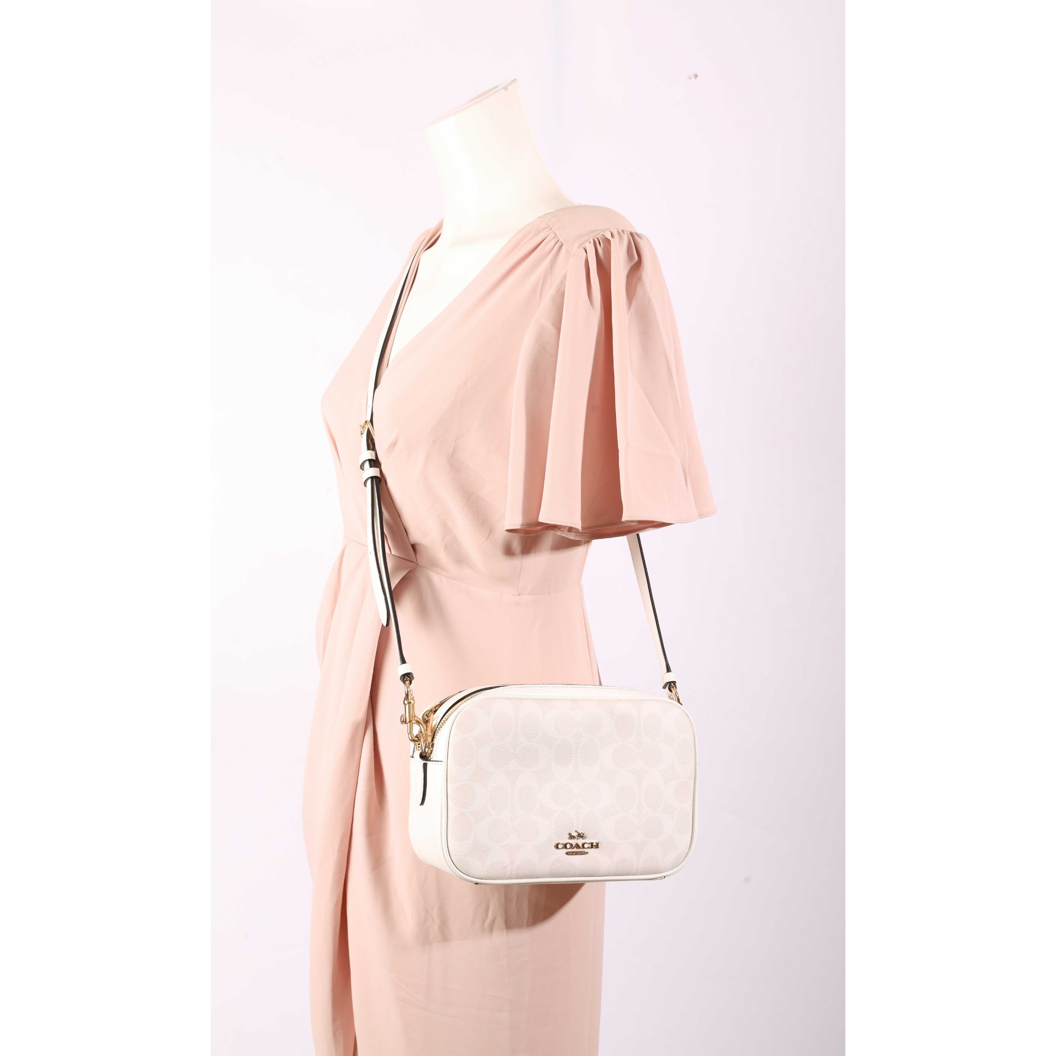 Coach White Jamie Camera Crossbody Bag