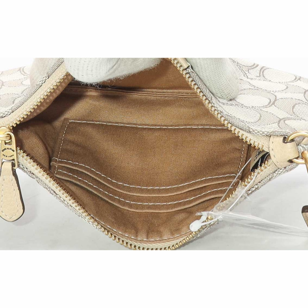 Coach Signature Jacquard Wristlet