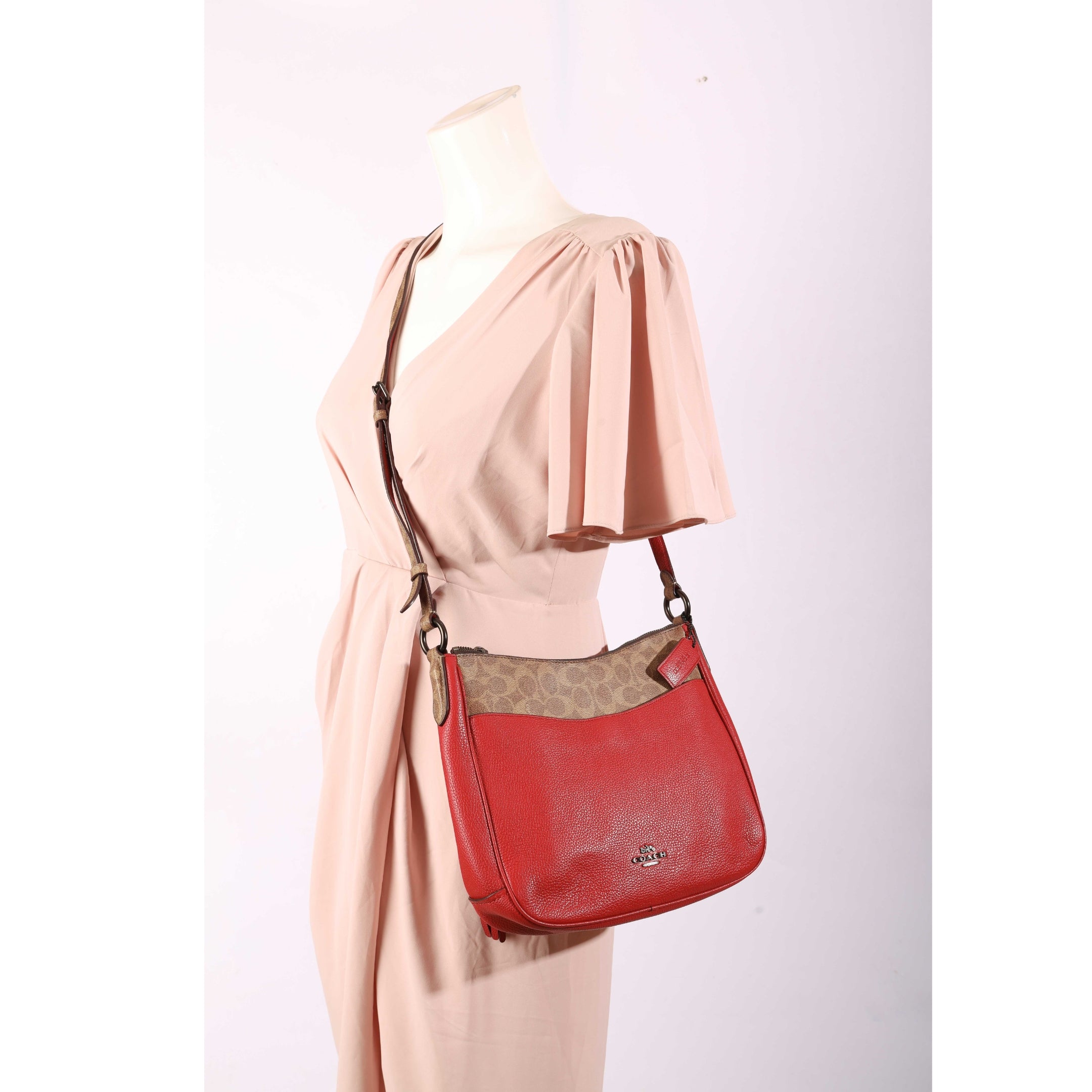 Coach Chaise Signature Canvas Blocking Crossbody Bag