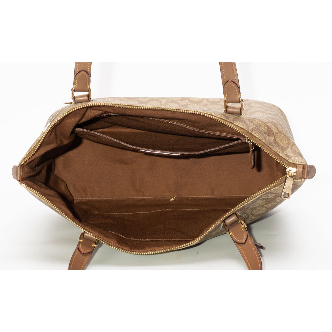 Coach Signature Canvas Floral Horse & Carriage Gallery Tote