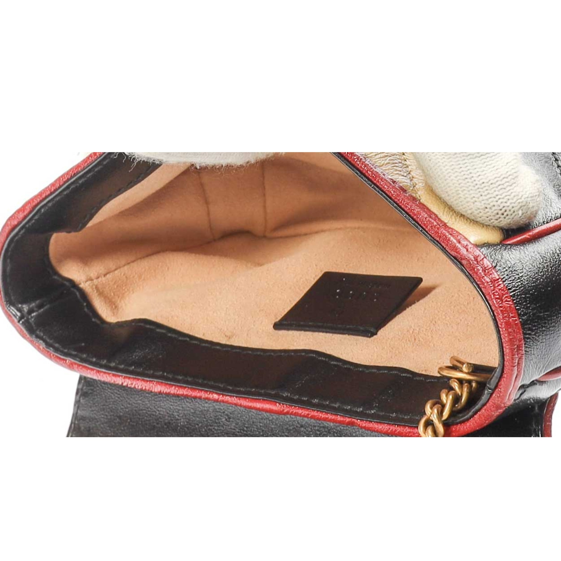 Gucci Multicolor GG Marmont Chain Mini Crossbody Bag
