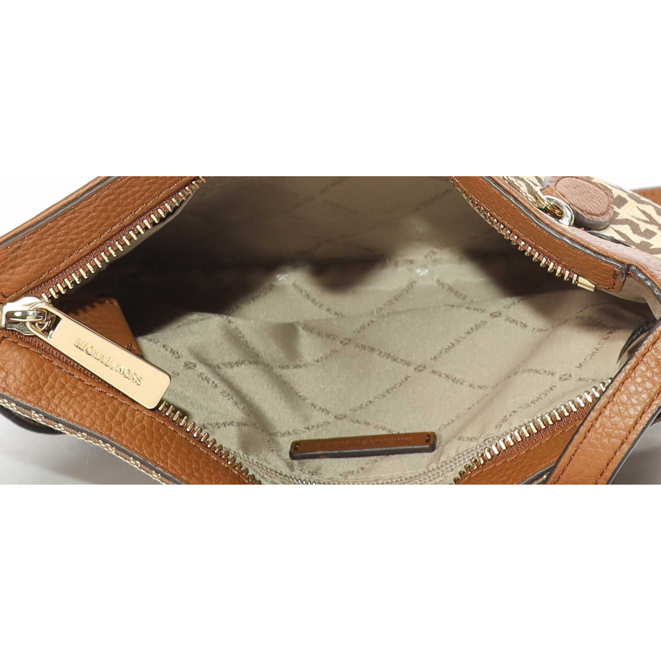 Michael Kors Connie Bag Tan Brown Crossbody Bag