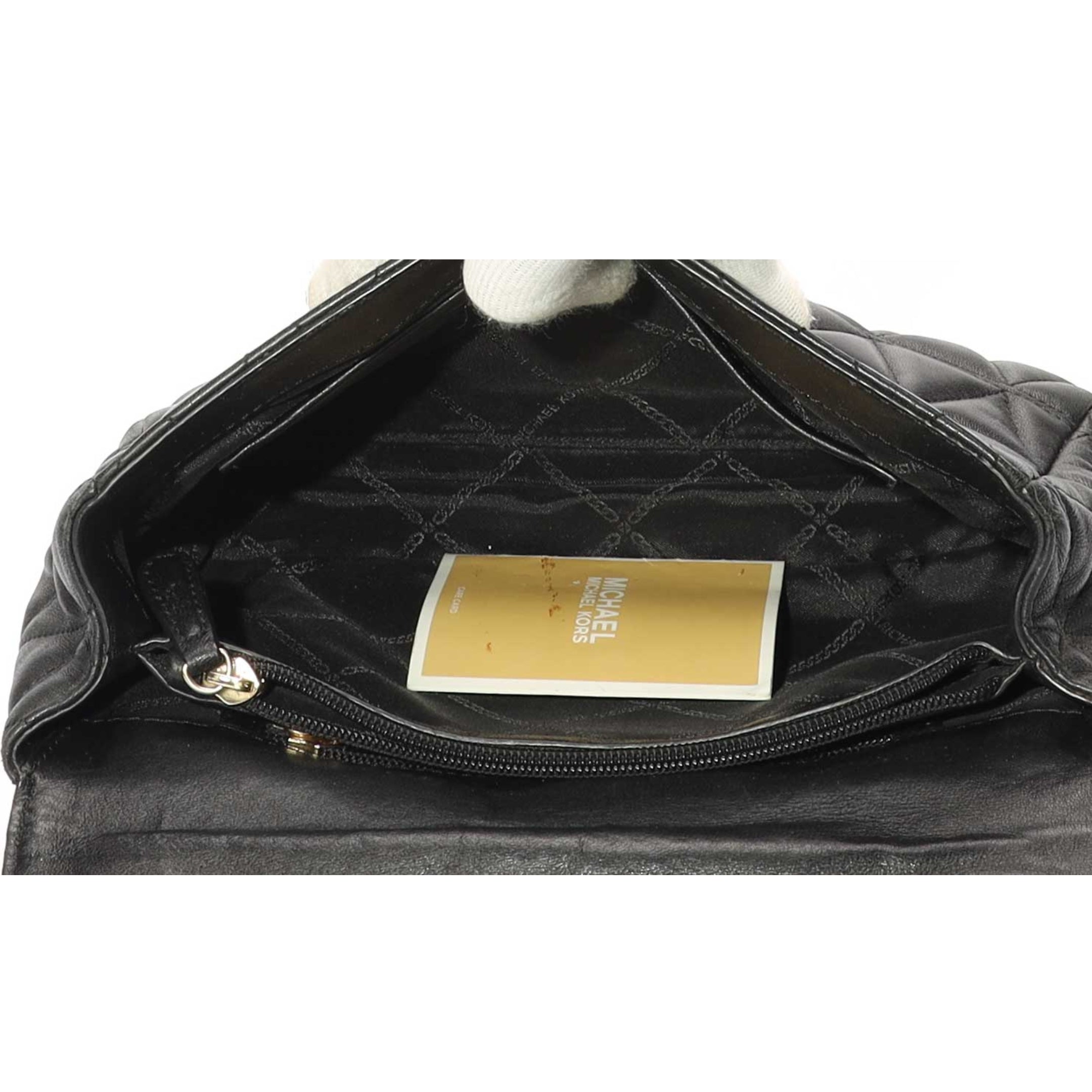 Michael Kors Black Quilted Sling