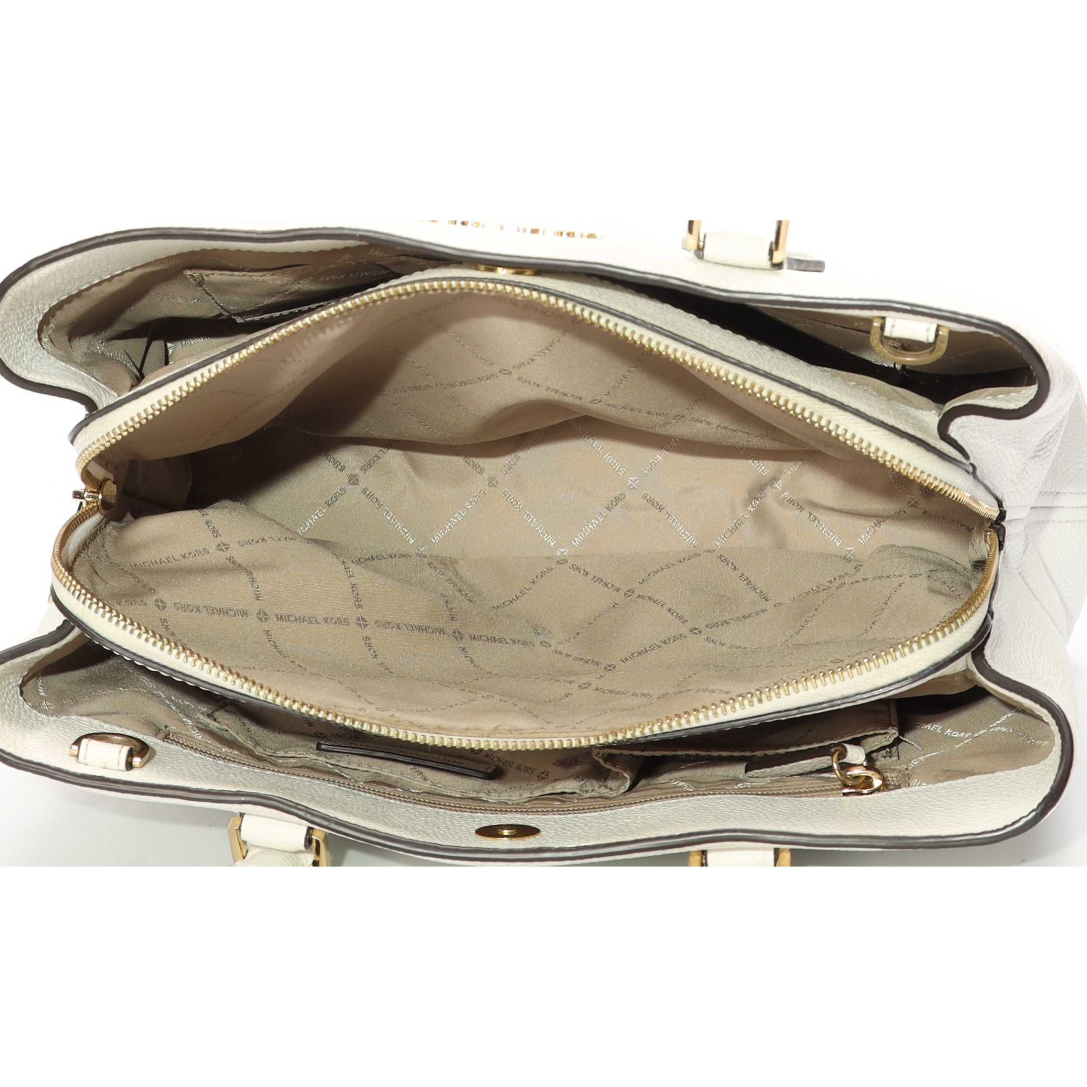 Michael Kors Camille White Satchel