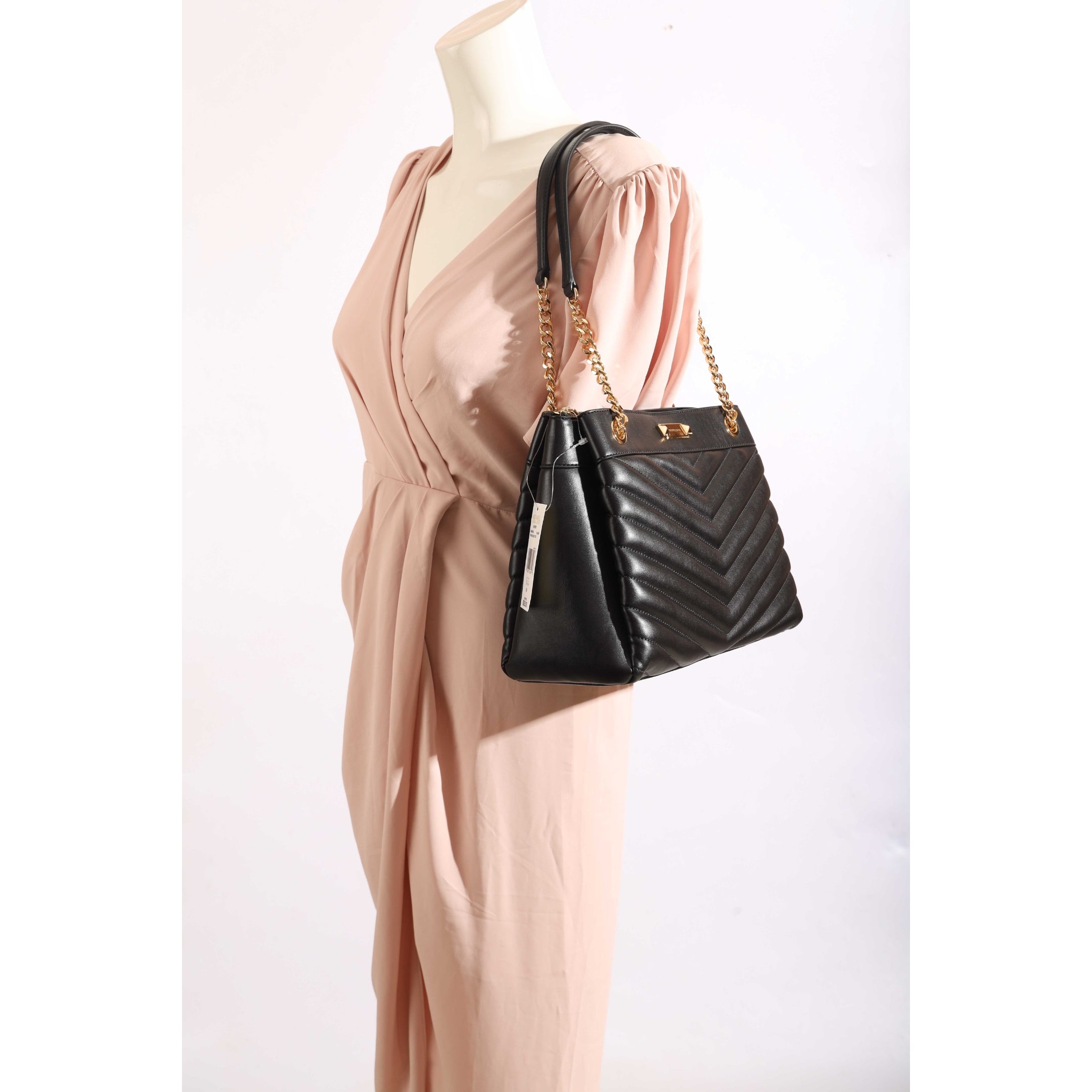 Michael Kors Whitney Black Medium Quilted Tote