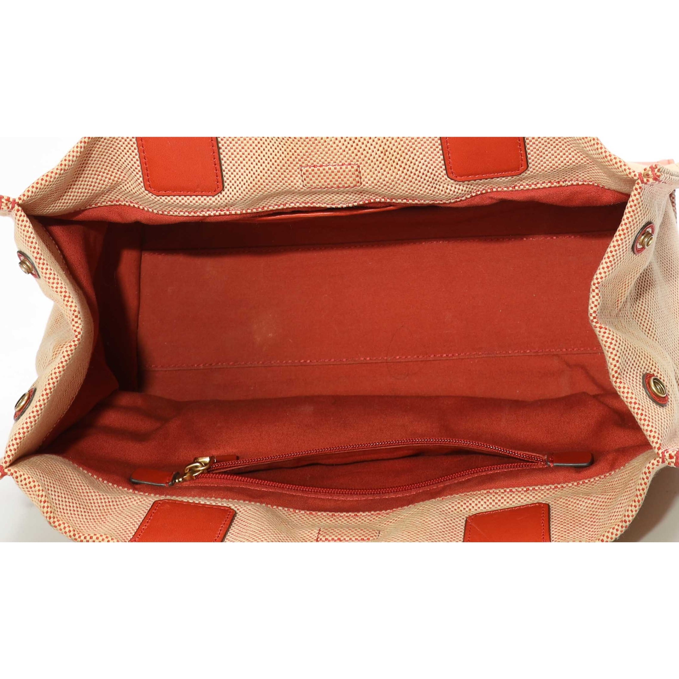Tory Burch Orange Ella Tote