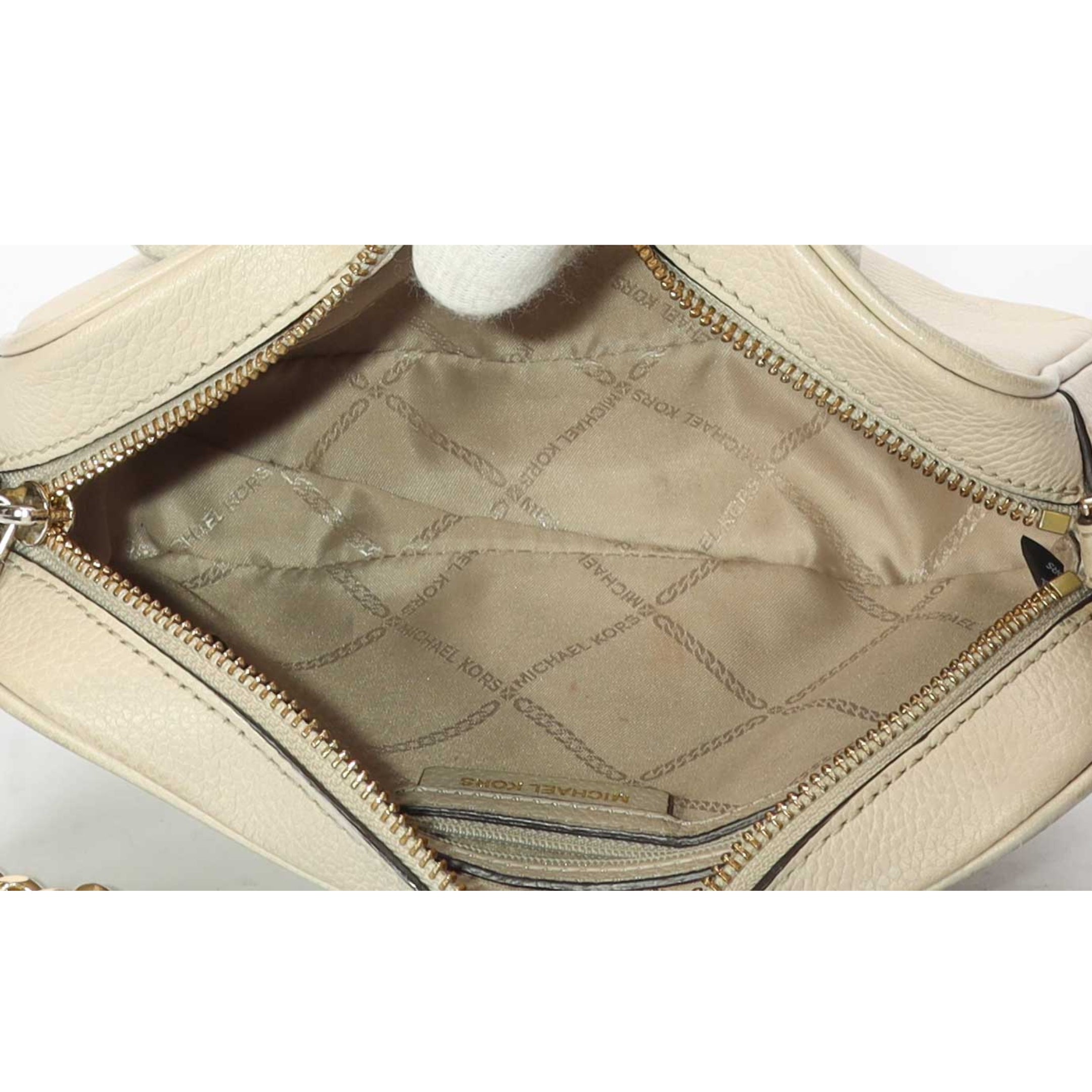 Michael Kors Jet Set Cream Crossbody Bag