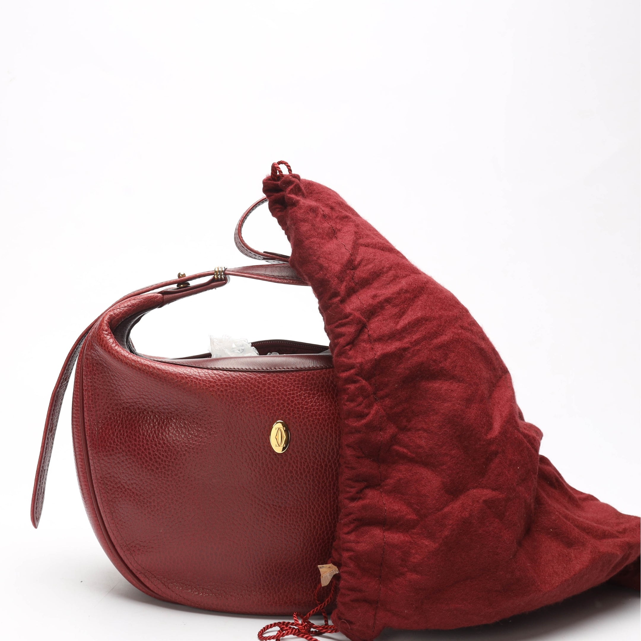 Cartier 1990 Must Red Shoulder Bag