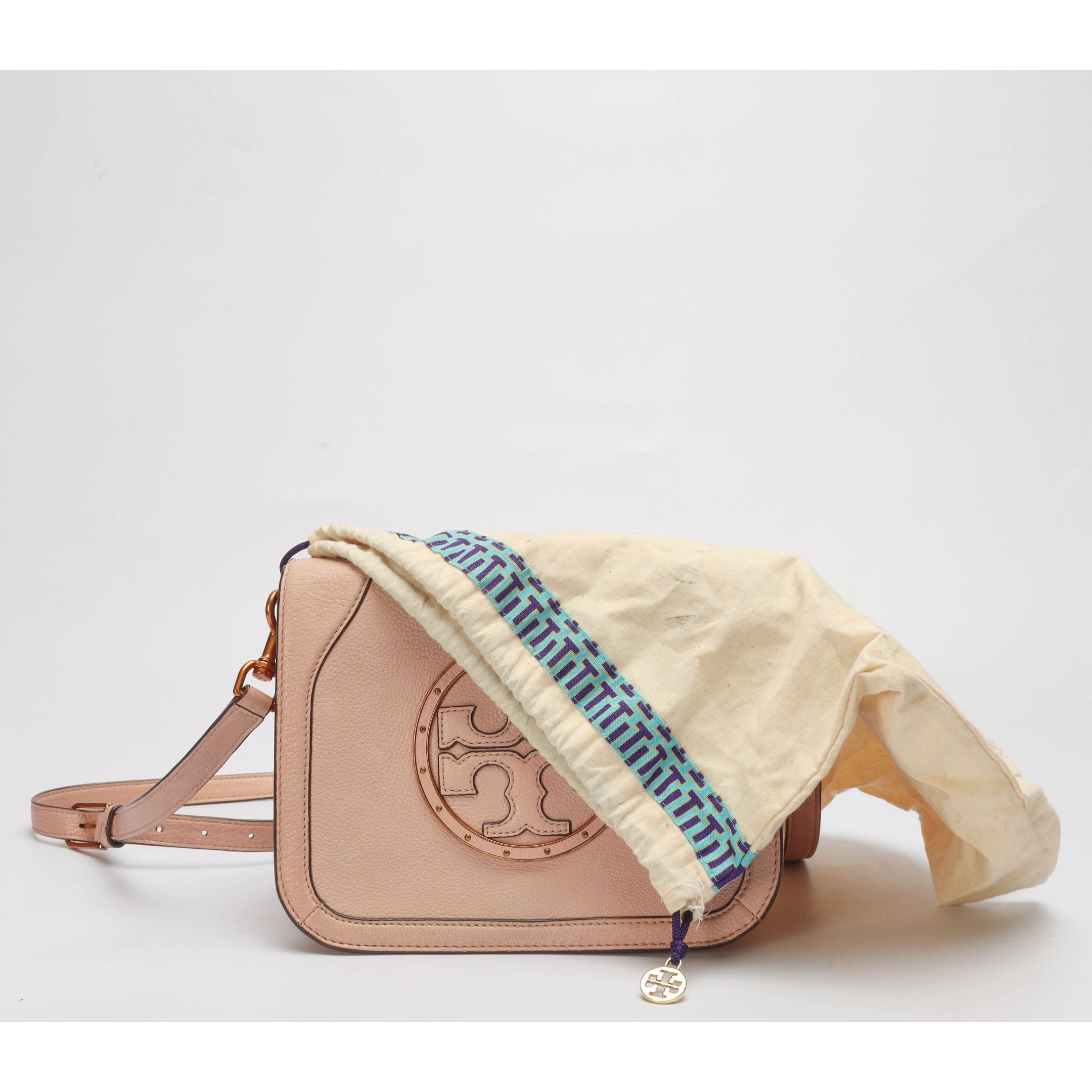 Tory Burch Pink Miller Flap Crossbody Bag