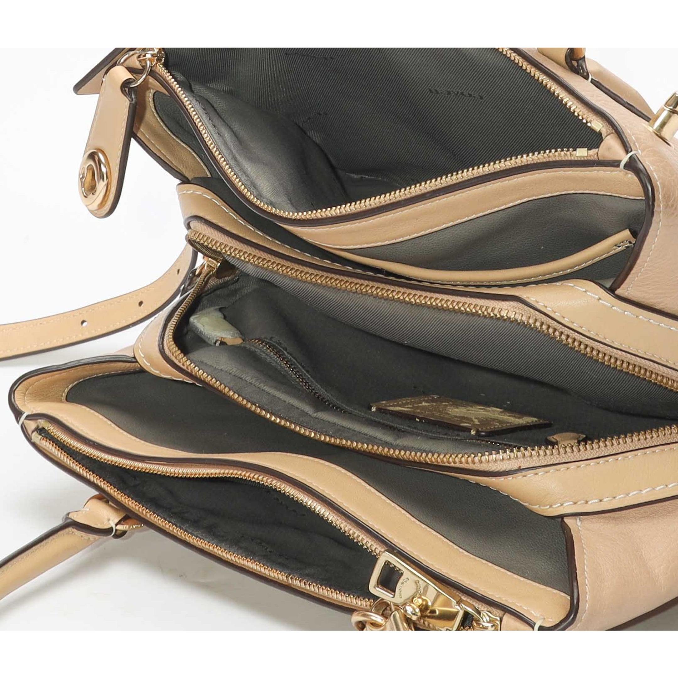 Coach Beige Brooklyn Carryall Satchel