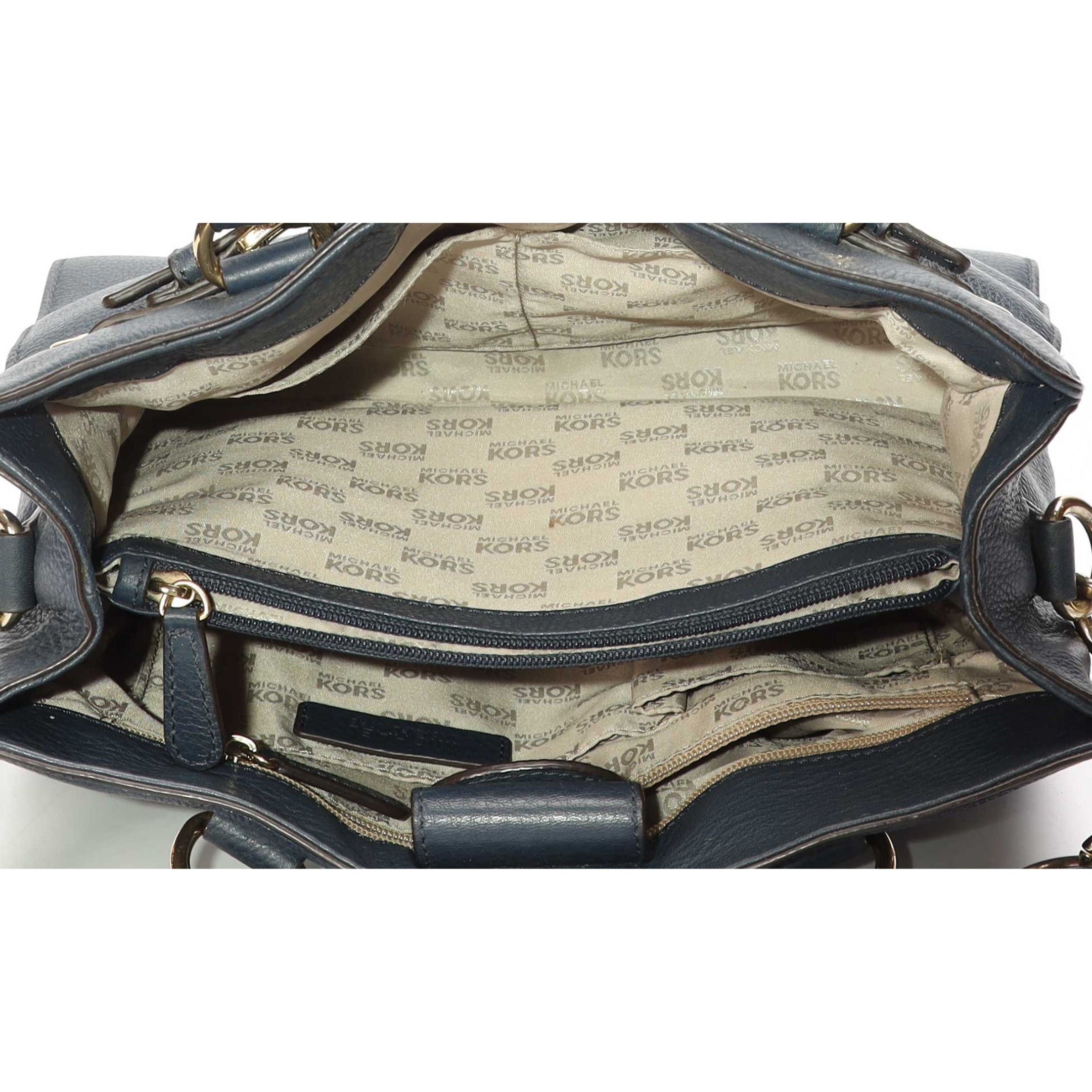 Michael Kors Navy Hamilton Satchel