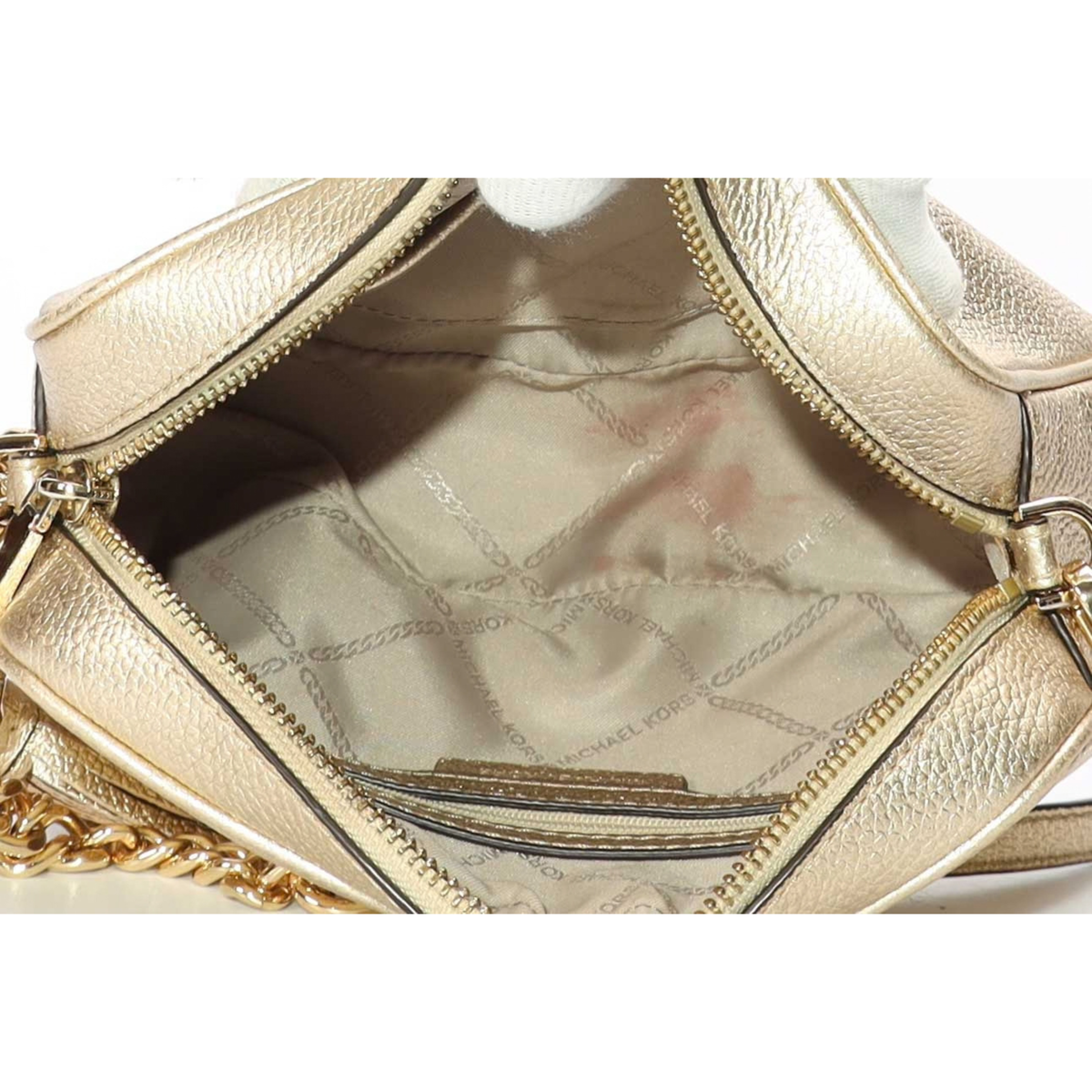 Michael Kors Ginny Metallic Crossbody Bag