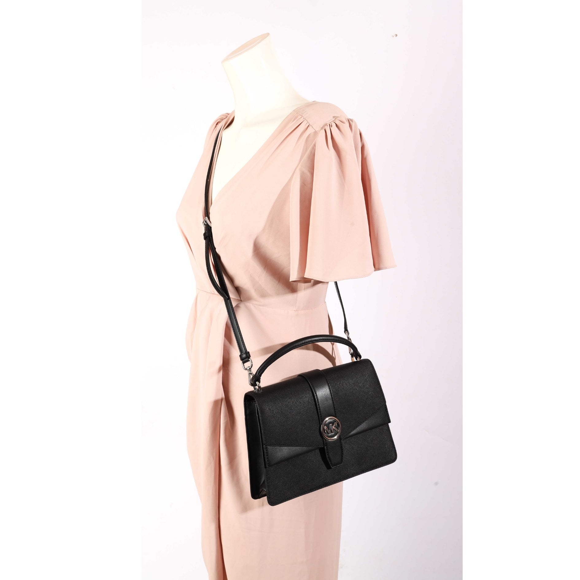 Michael Kors Greenwich Black Shoulder Bag