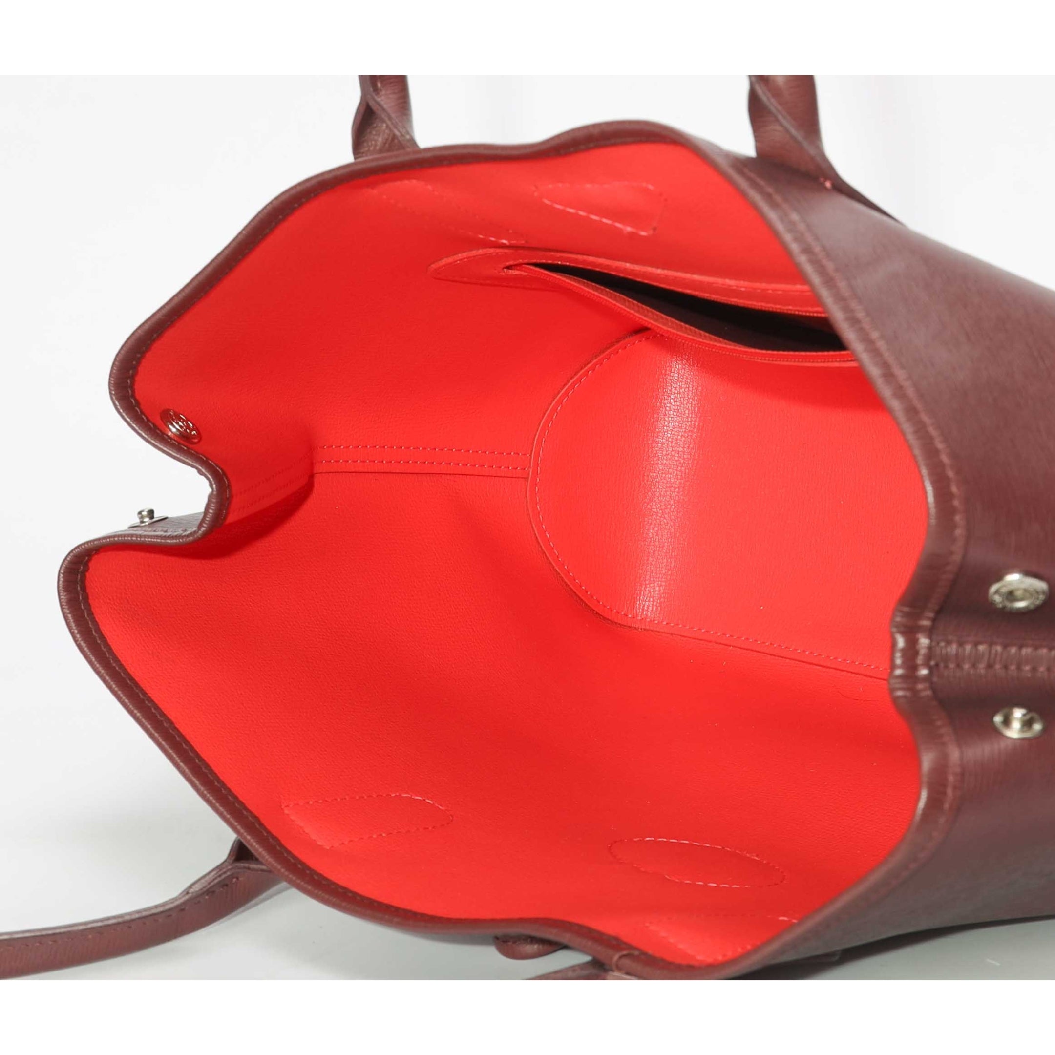 Longchamp Le Roseau Burgundy Tote