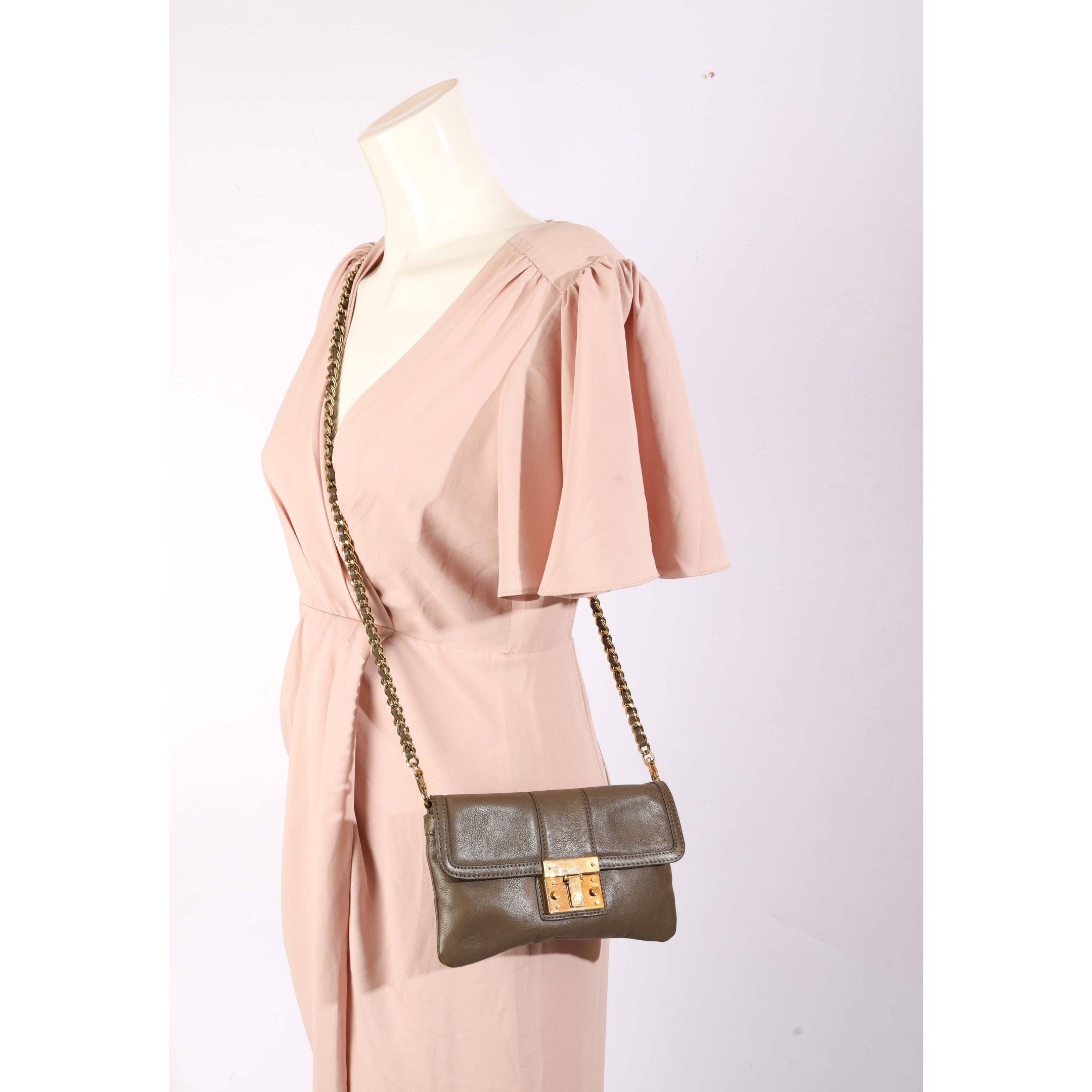 Tory Burch Beige Leather Crossbody Bag