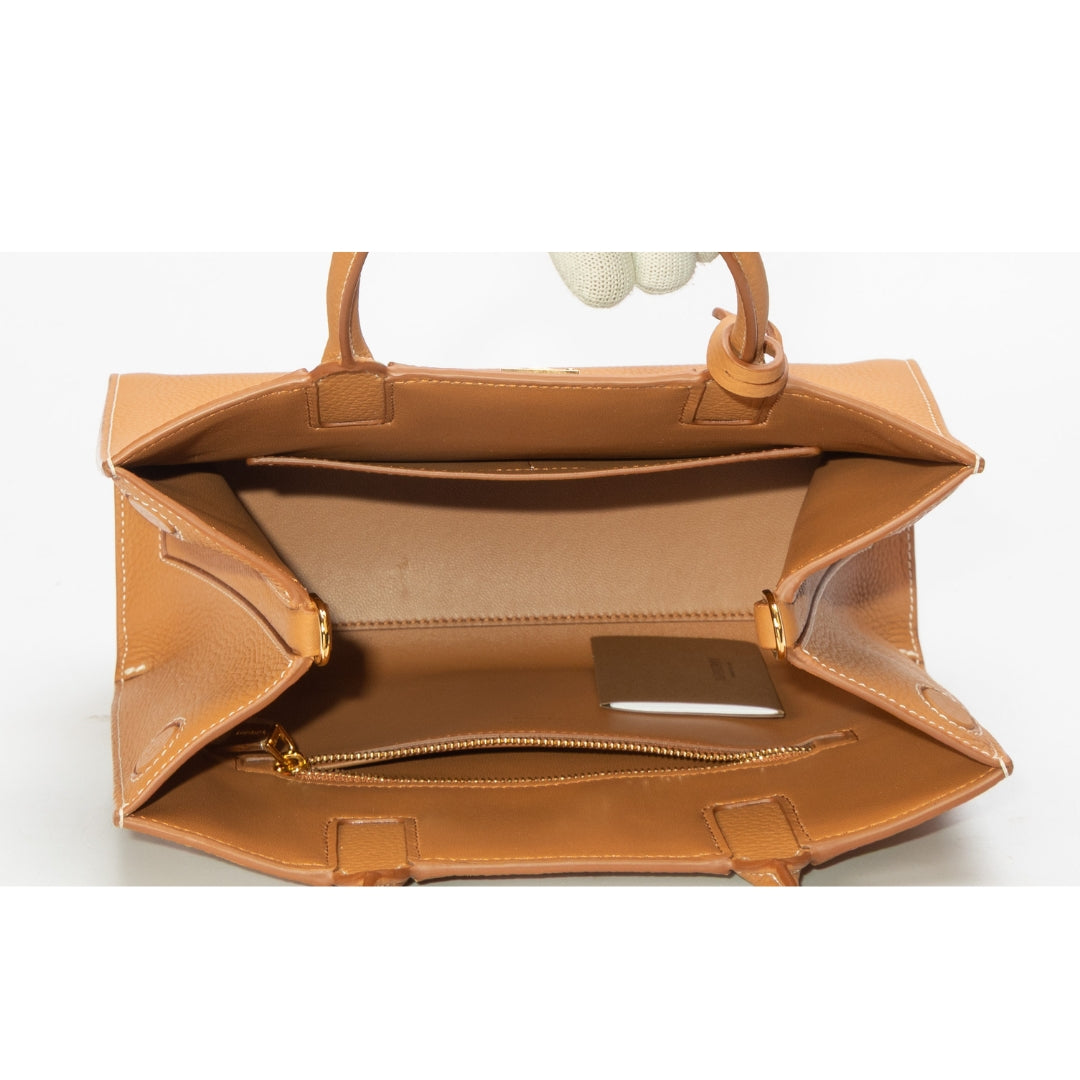 Burberry Tan Frances Convertible Tote