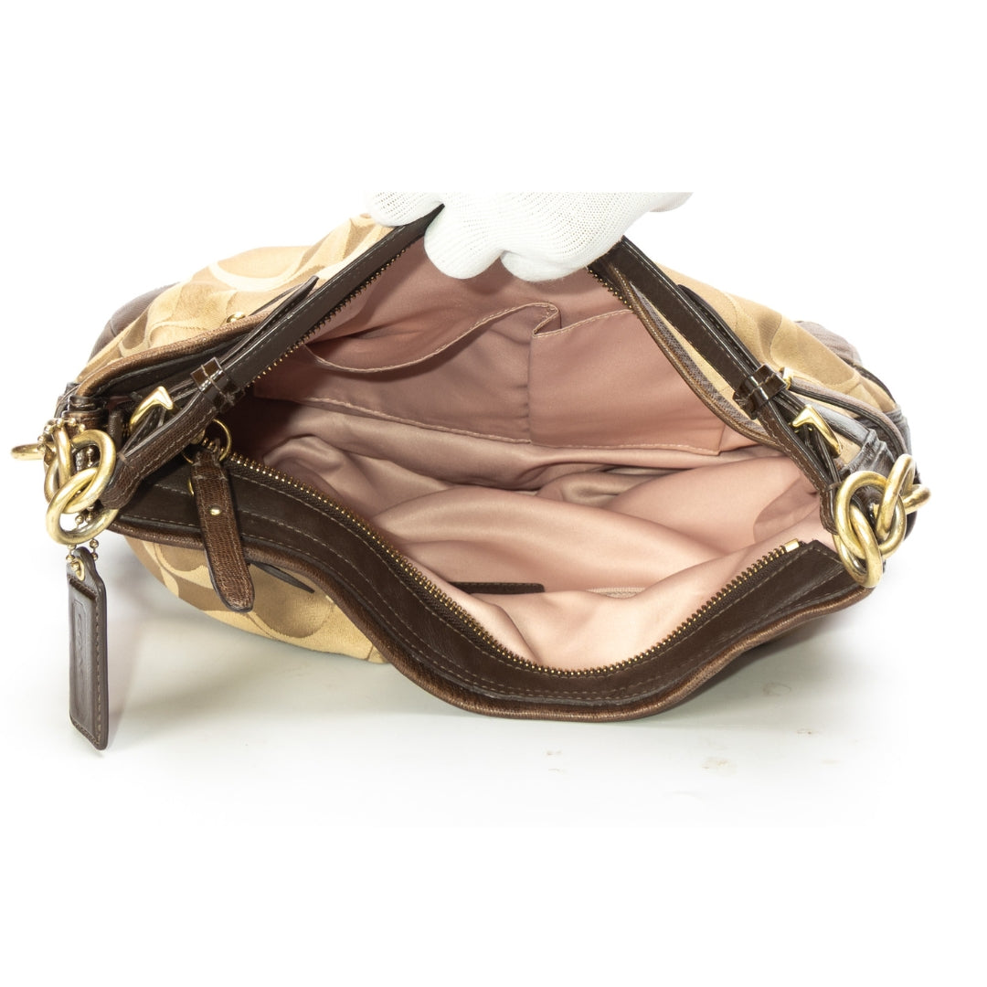 Coach Peyton Signature Canvas Hobo Bag