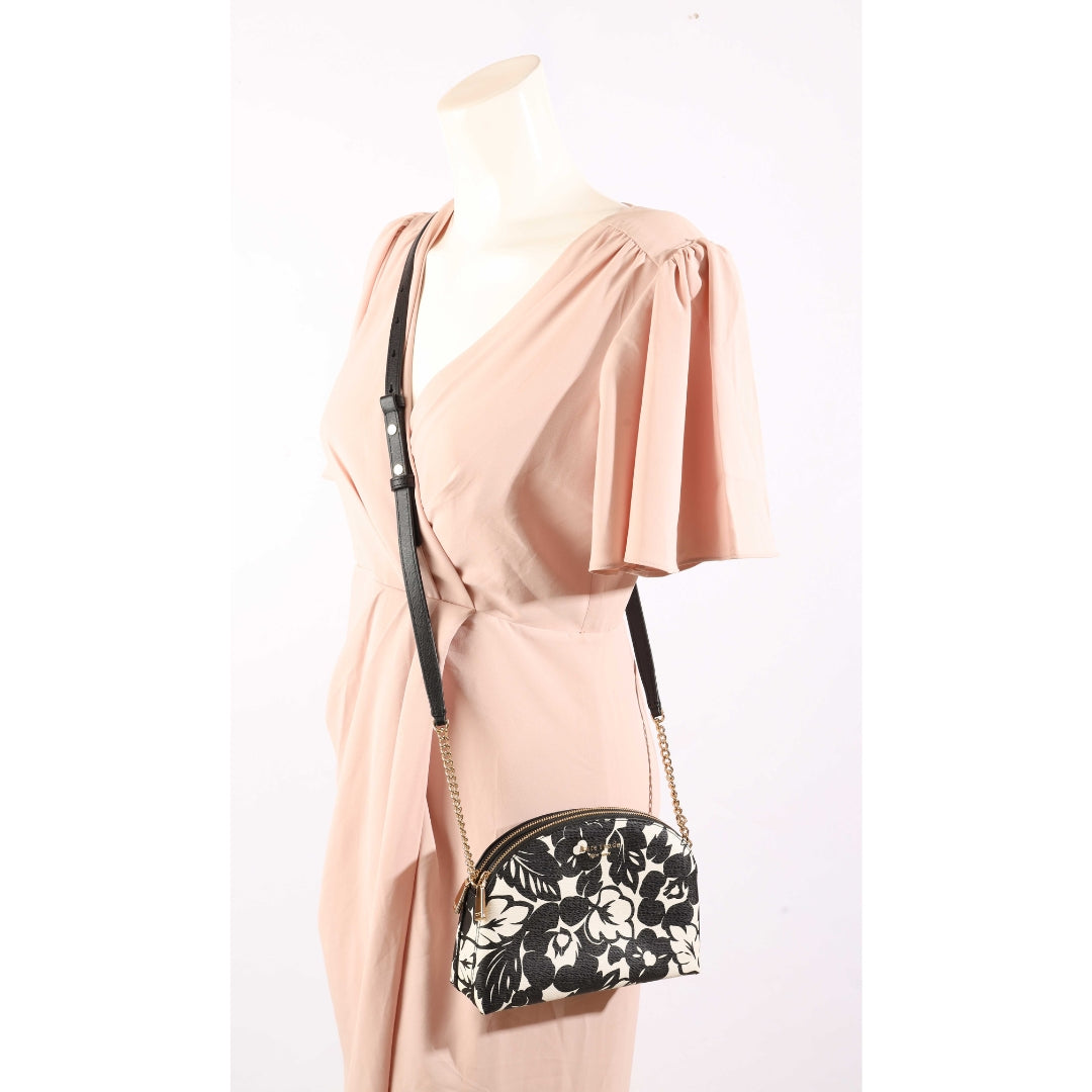 Kate Spade Morgan Tropical Foliage Dome Crossbody Bag