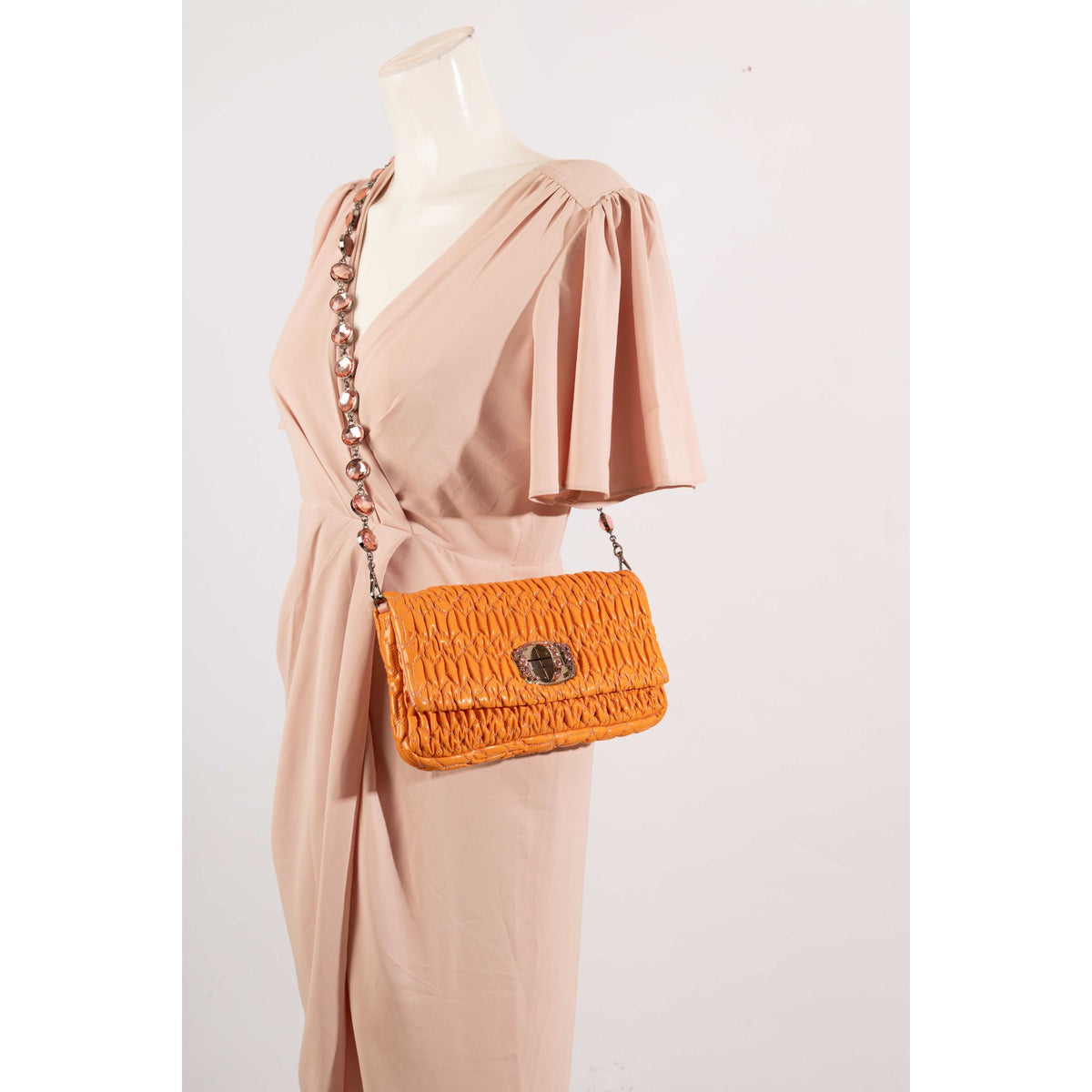 Miu Miu Crystal Cloqué Matelassé Bag