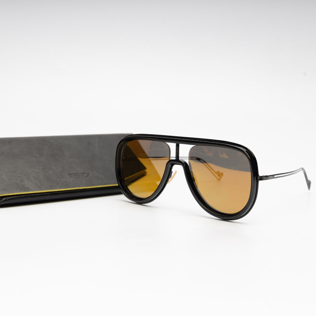 Fendi Tinted Lens Aviator Sunglasses