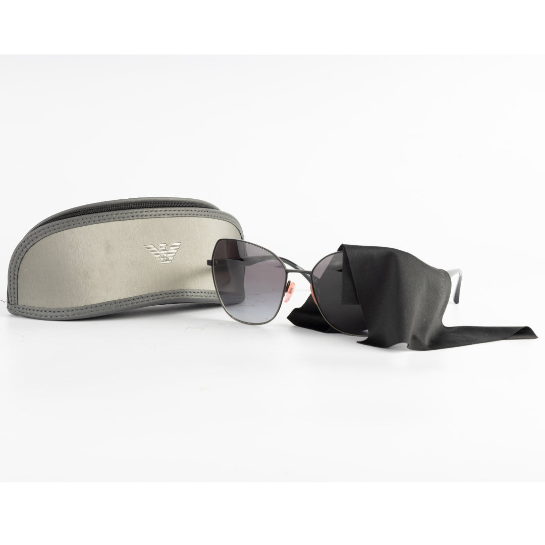 Emporio Armani Matte Gunmetal Sunglasses