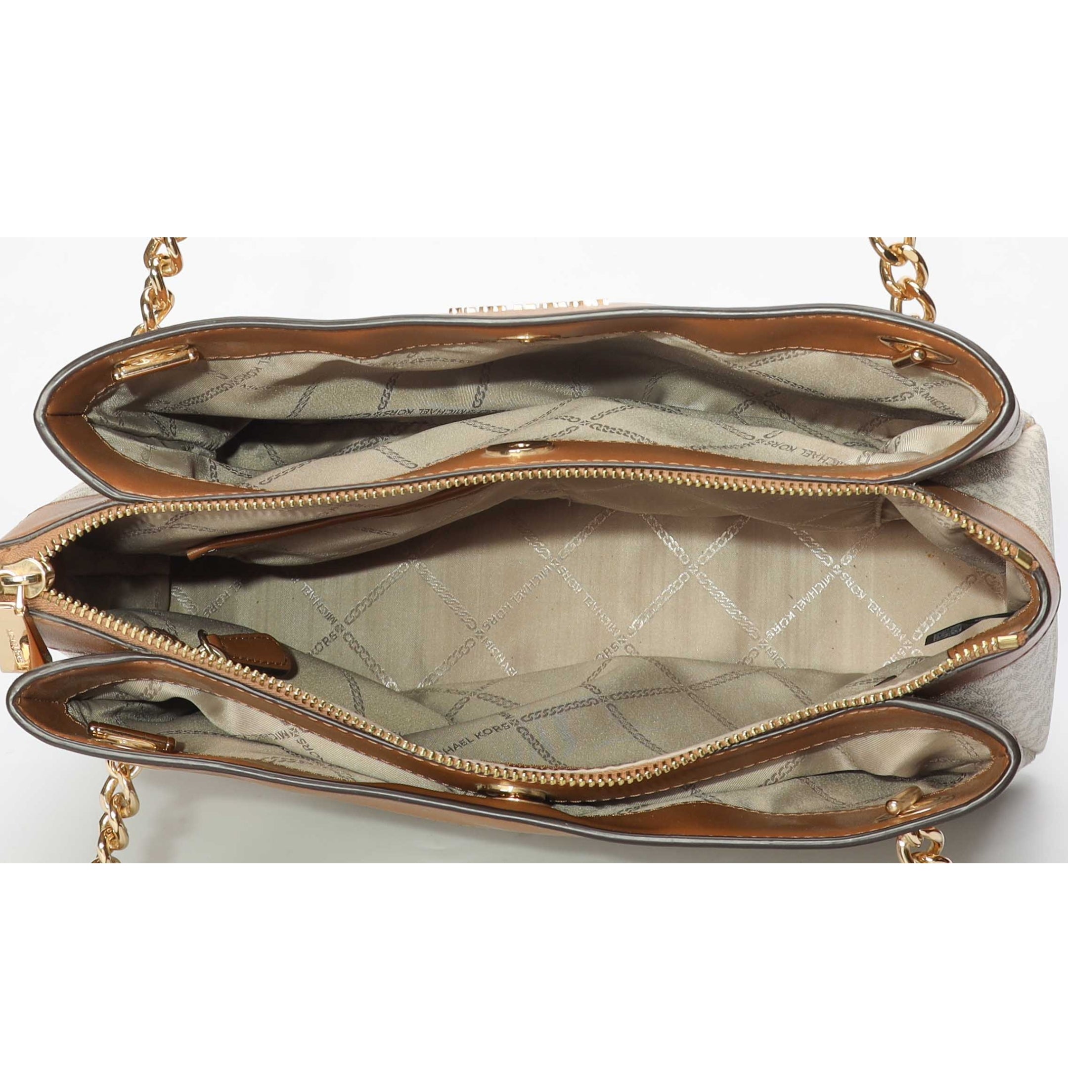 Michael Kors Whitney Medium Vanilla Signature Logo Tote