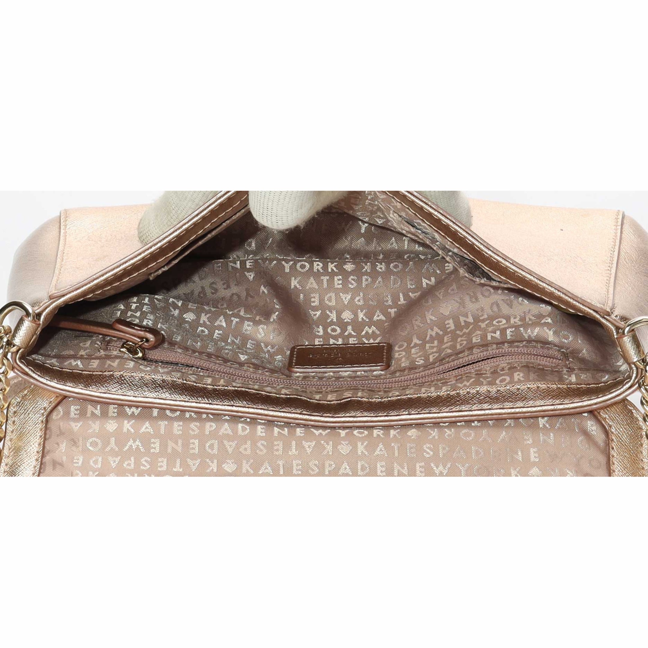 Kate Spade Laurel Rose Gold Crossbody Bag