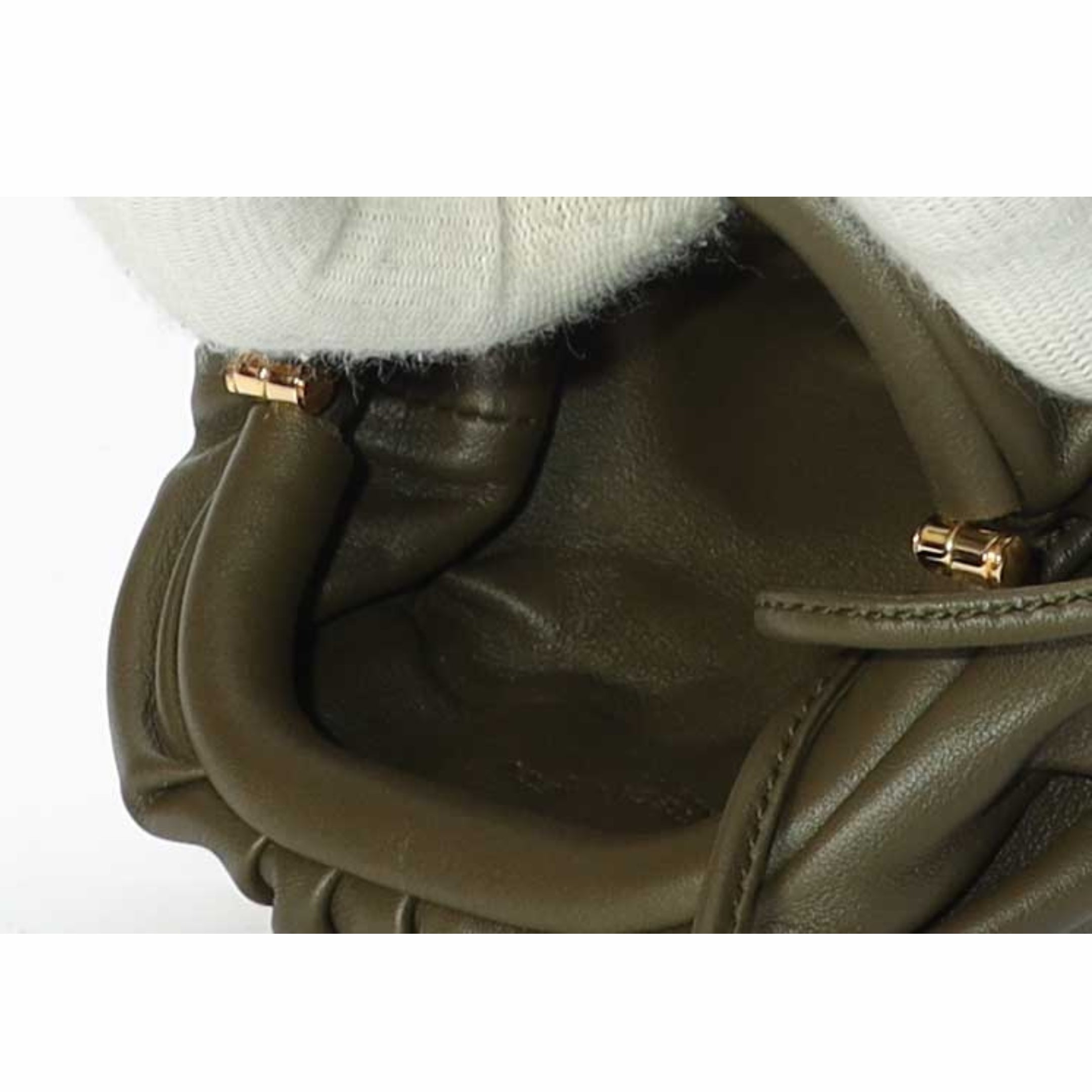 Bottega Veneta Olive Green Mini The Pouch Sling Bag