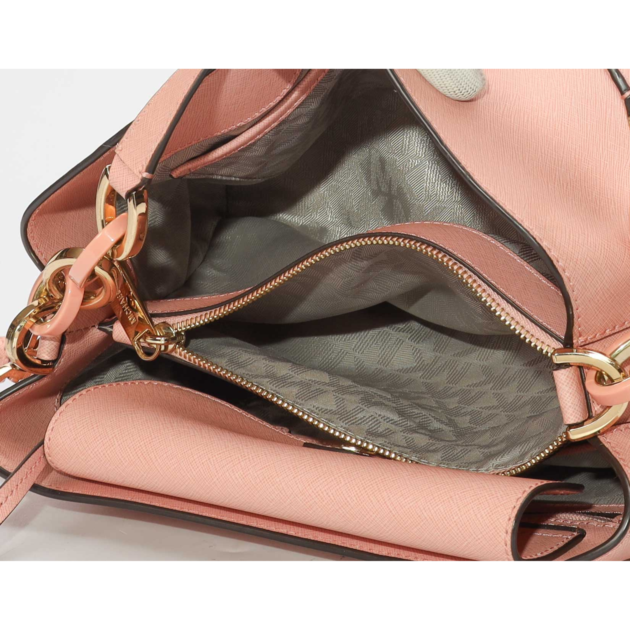 Michael Kors Portia Cement Pink Shoulder Bag