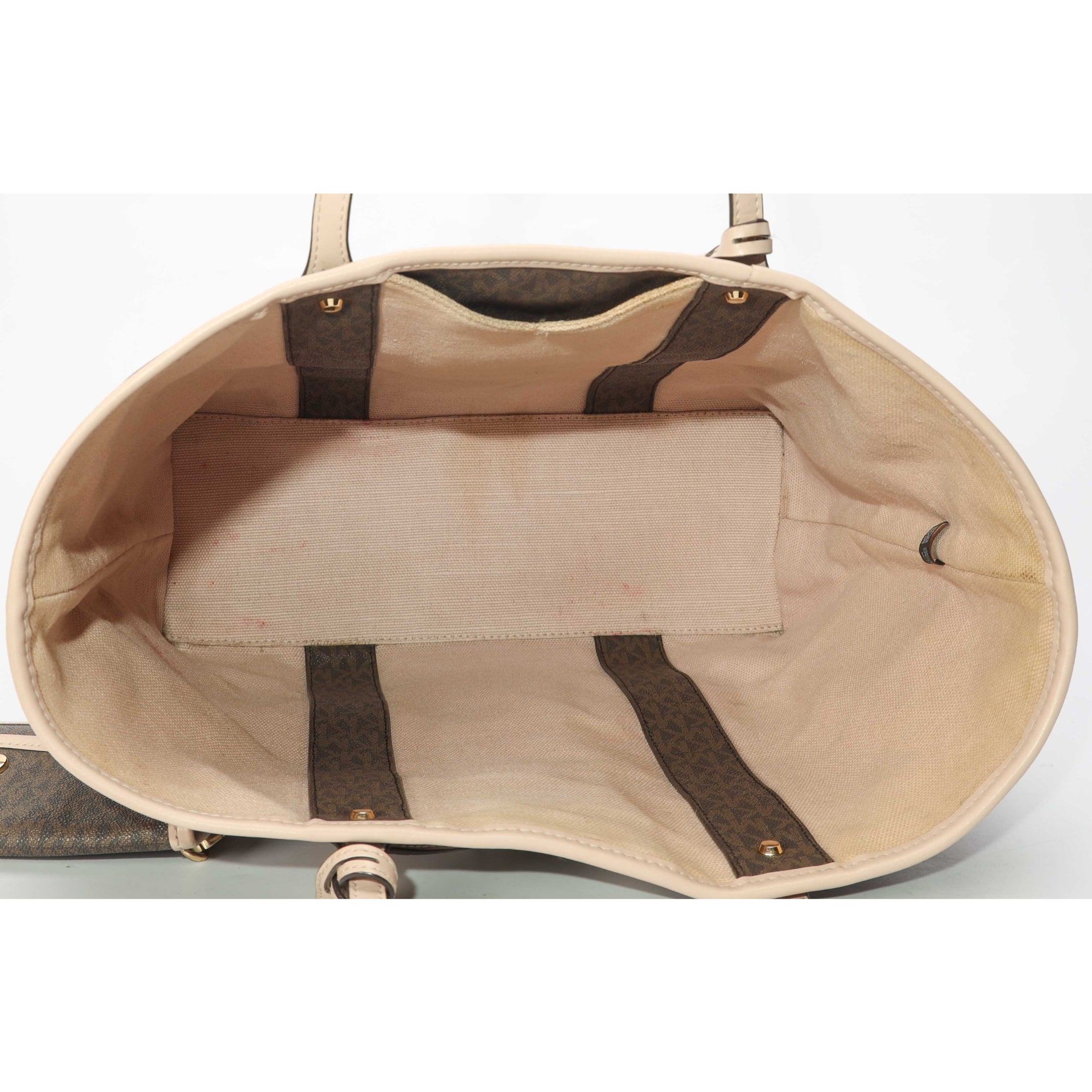 Michael Kors Eva Signature Logo Stripe Tote