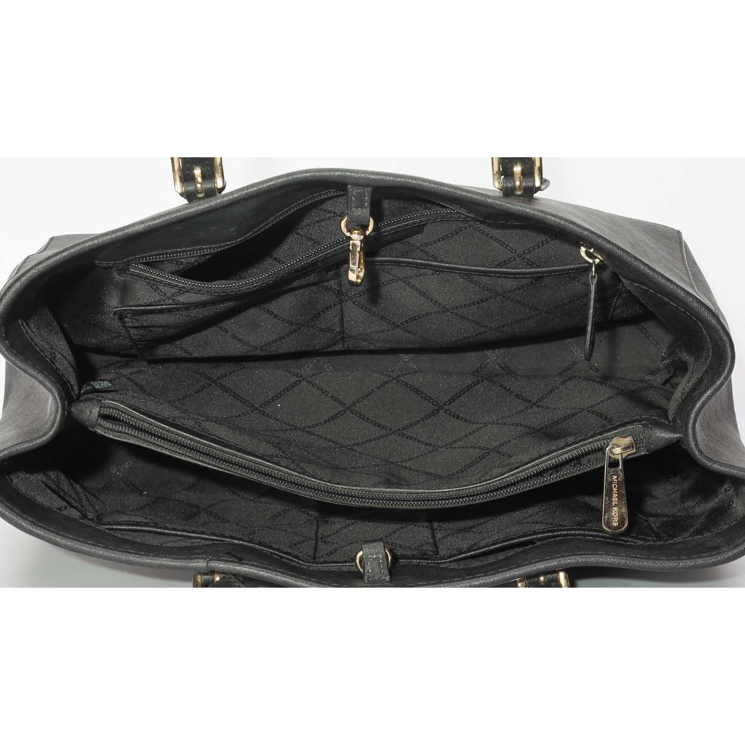 Michael Kors Jet Set Travel Medium Black Tote Bag