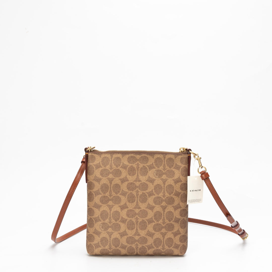 Coach Kitt Signature Jacquard Messenger Crossbody Bag