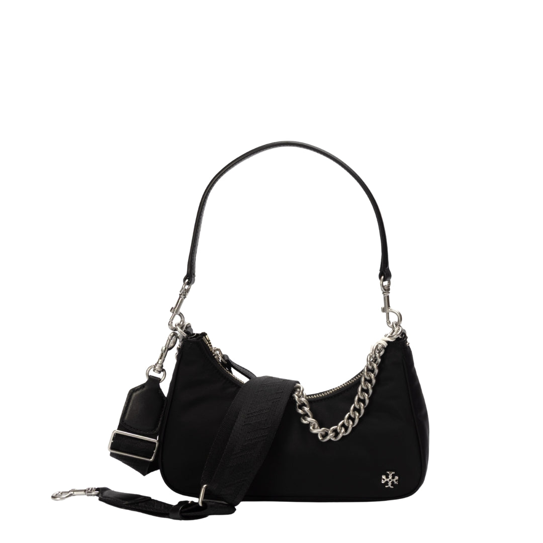 Tory Burch 151 Mercer Nylon Crescent Bag