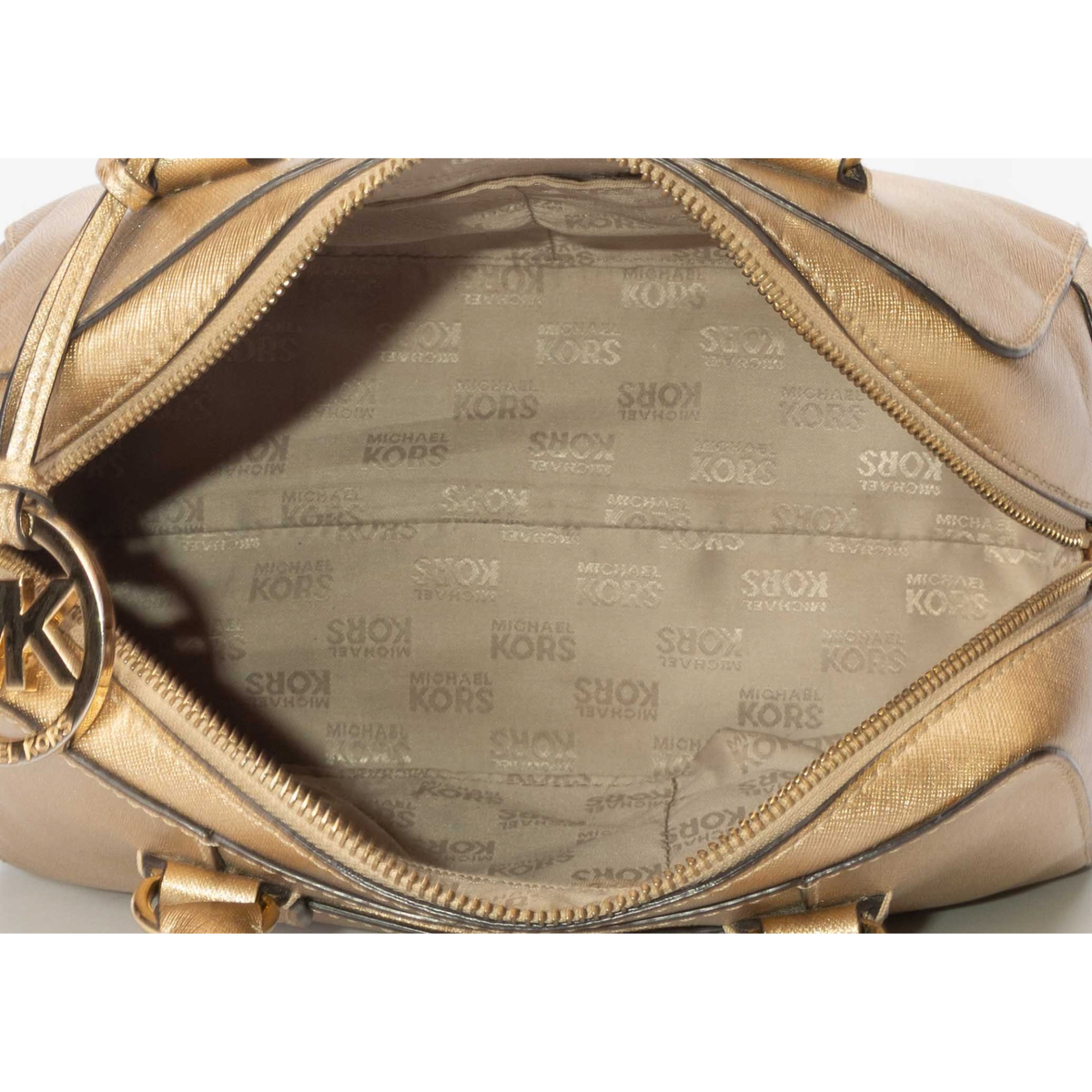Michael Kors Gold Dome Satchel