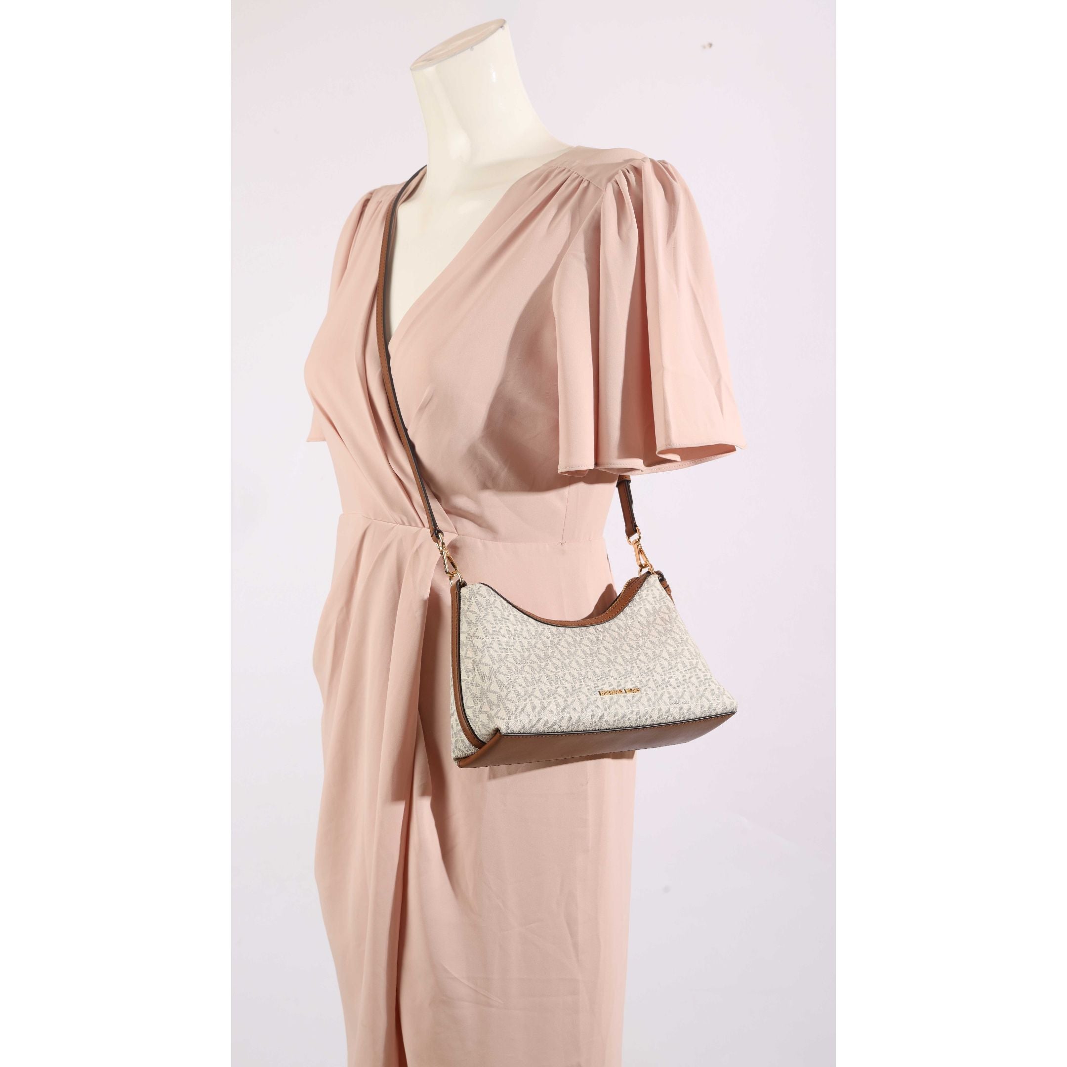 Michael Kors Sammy Vanilla Logo Crossbody Bag