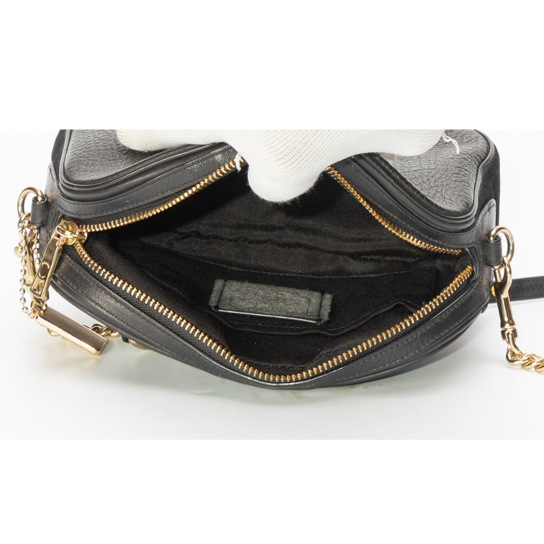 Coach Black Isla Chain Crossbody Bag